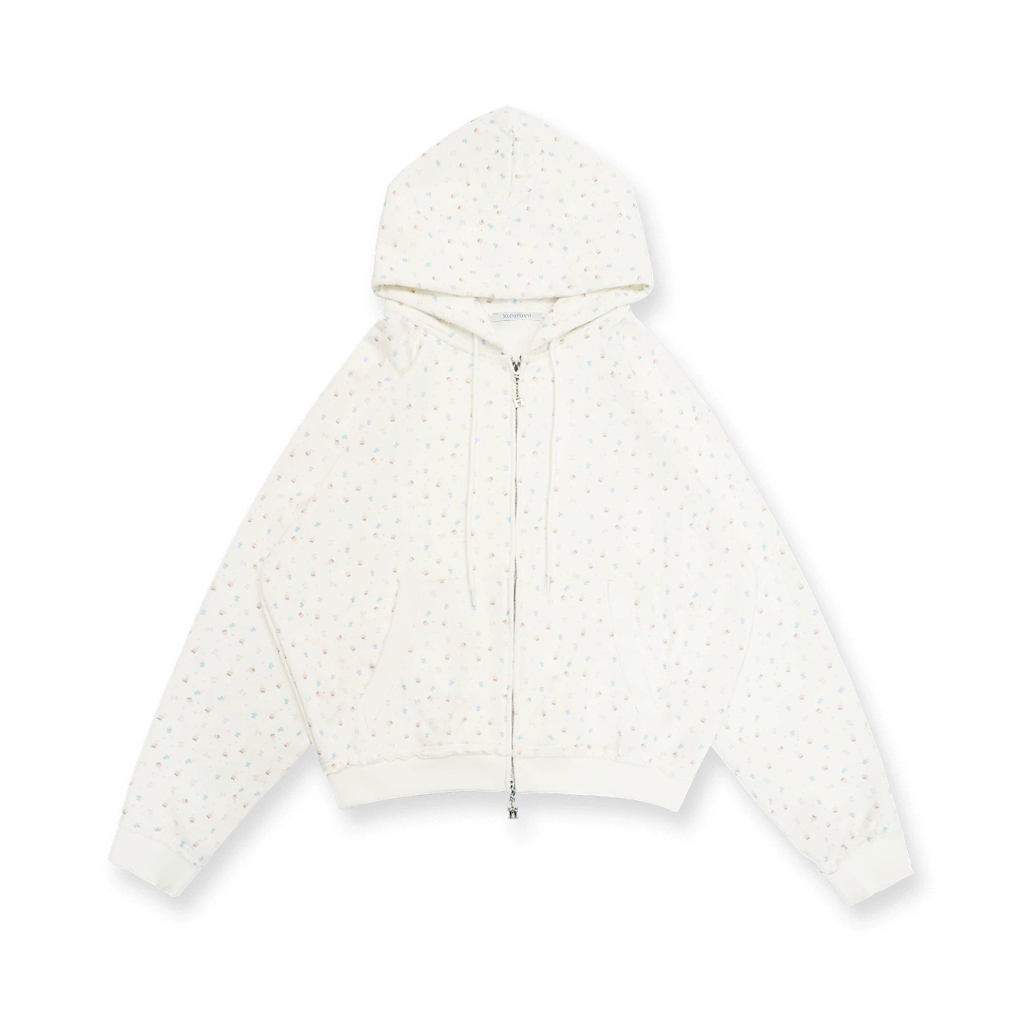 MoroMoro Vintage Rabbit Floral Hoodie