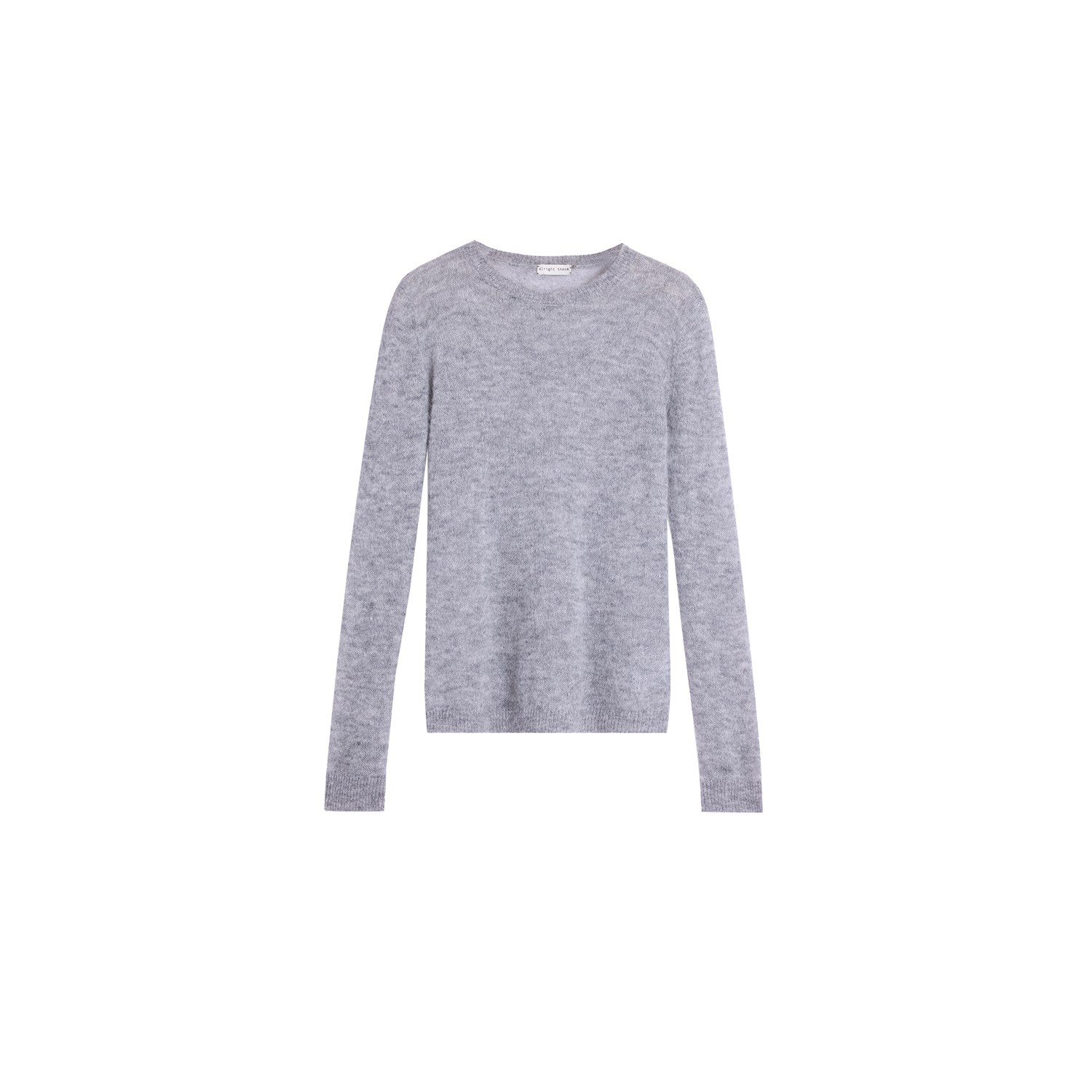 Alright Then Multicolor Alpaca Wool Long Sleeve Top