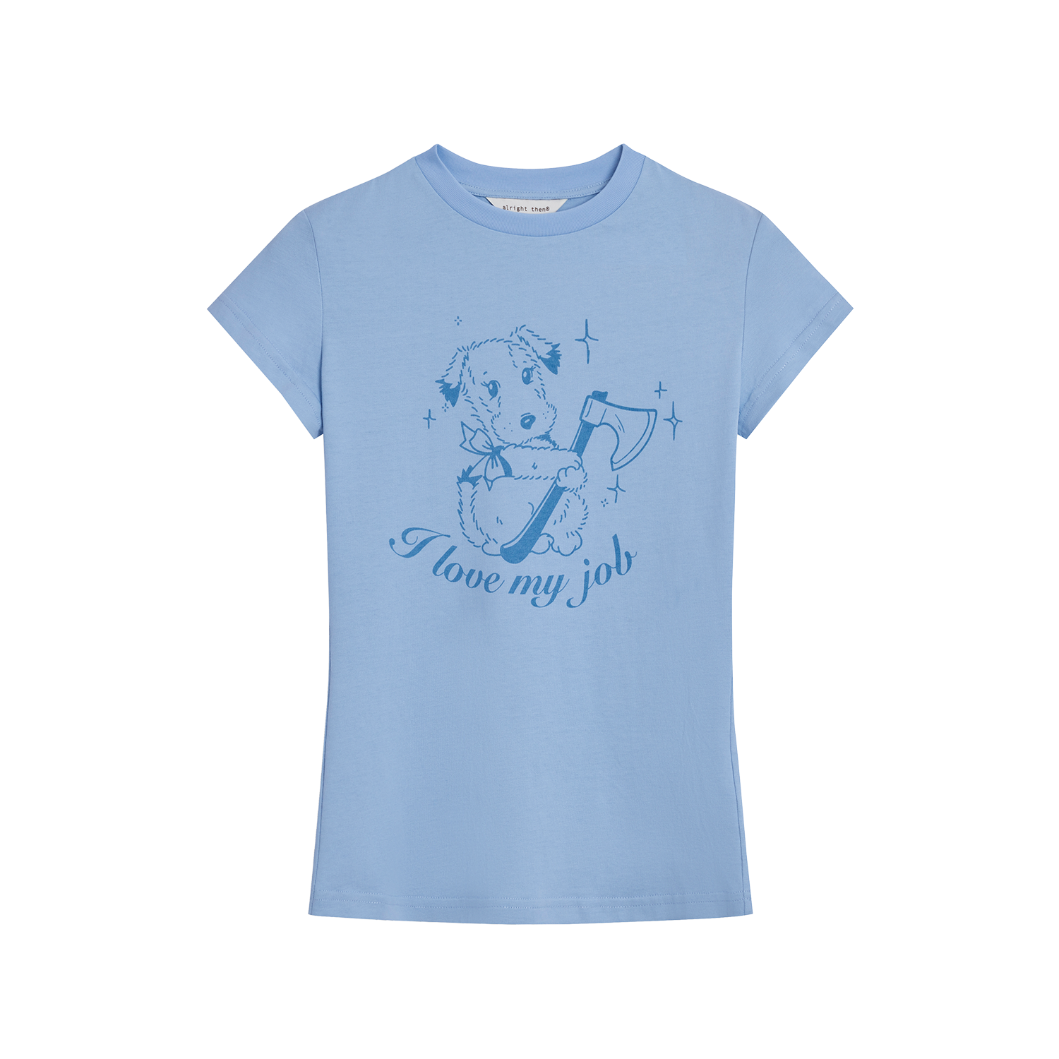 Alright Then Cotton Square Tee - Love or Hate