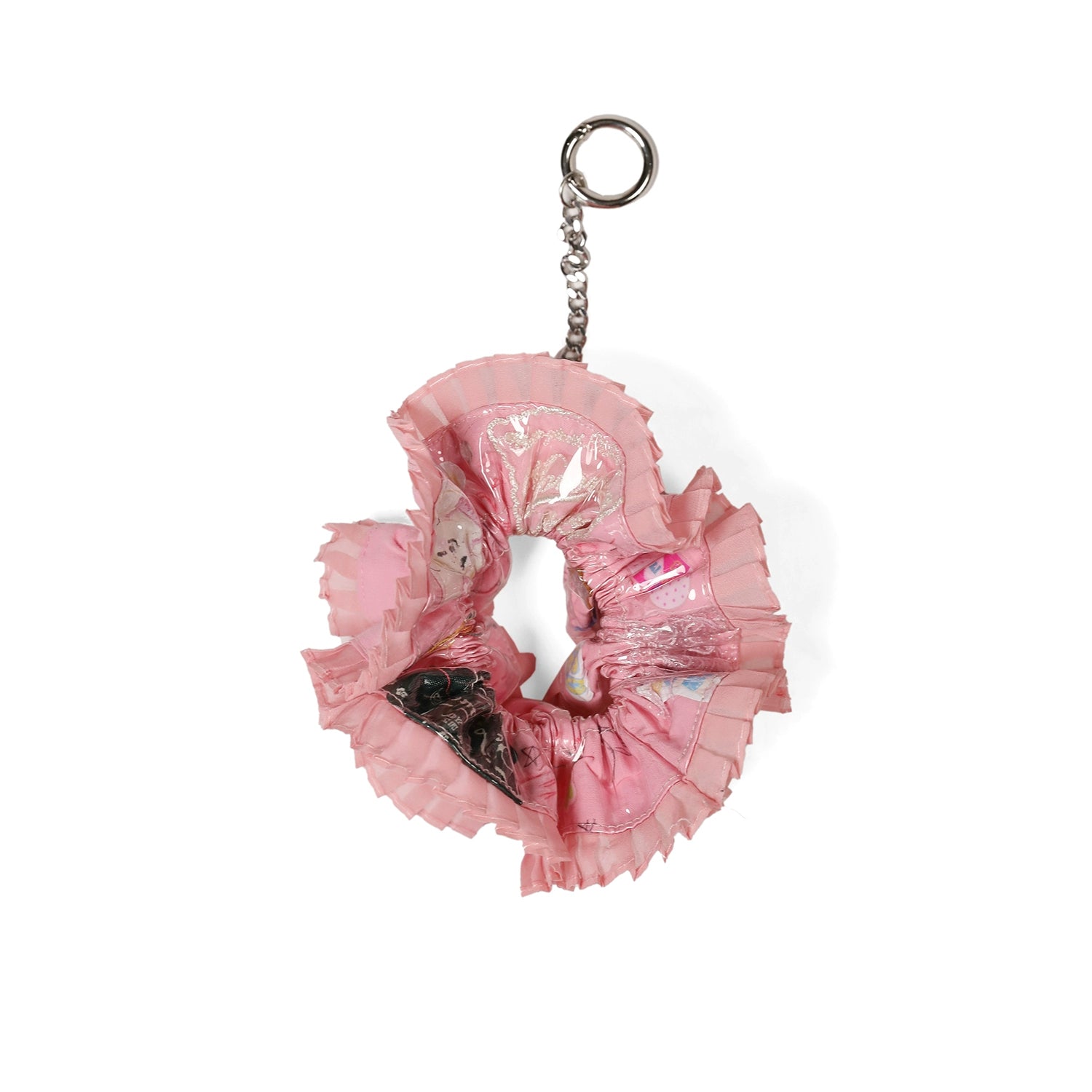 MoroMoro Crayon Hair Band with Pleated Lace and Rhinestone