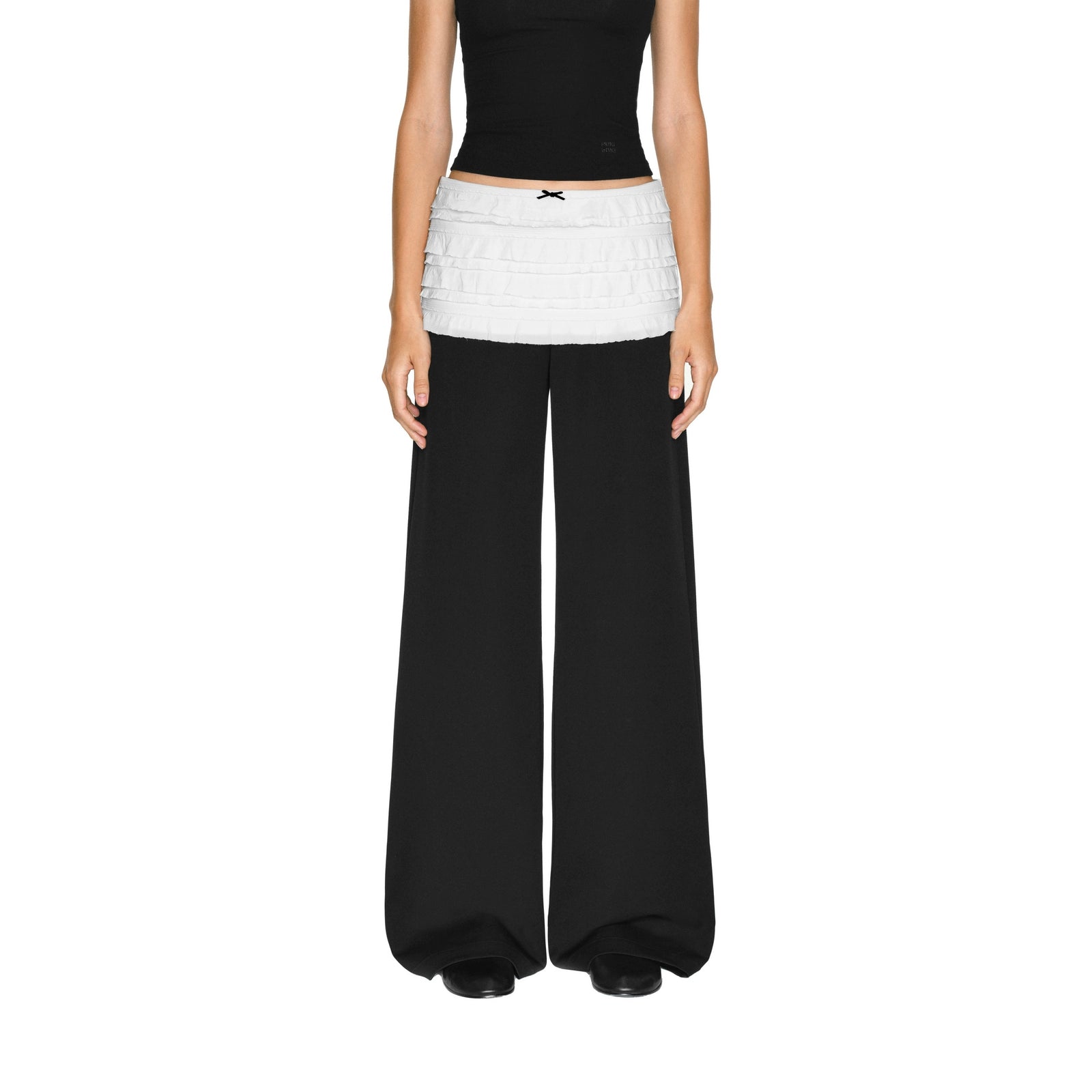 Puki Puki Vintage Ballet Style Wide Leg Pants