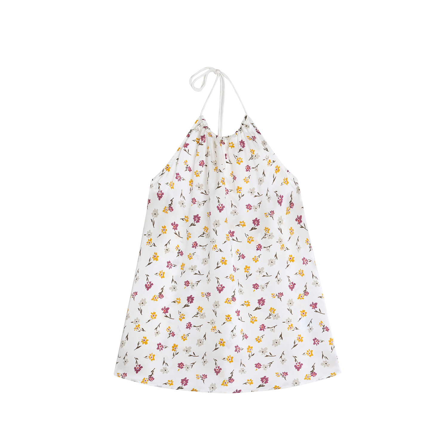 Alright Then Summer Floral Silk Camisole Vest