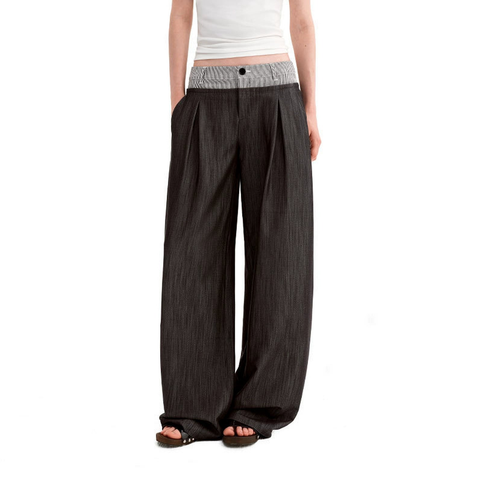 Puki Puki Original Slouchy Wide Leg Casual Pants