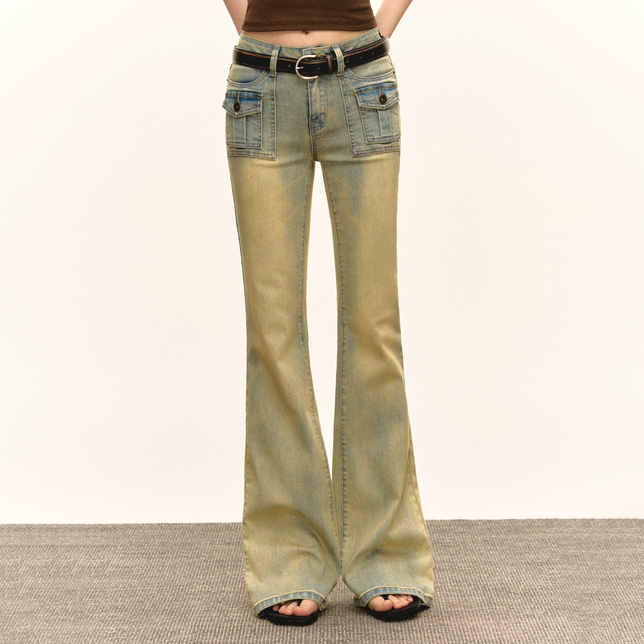 Ariseism Vintage Style Denim Jeans