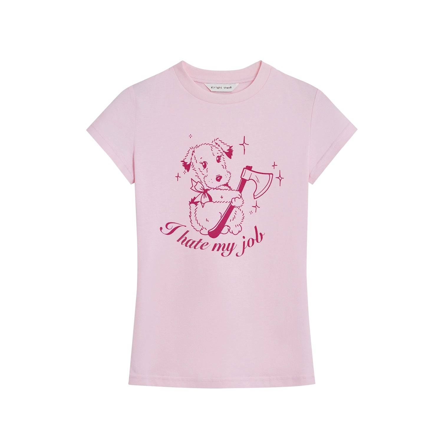 Alright Then Cotton Square Tee - Love or Hate