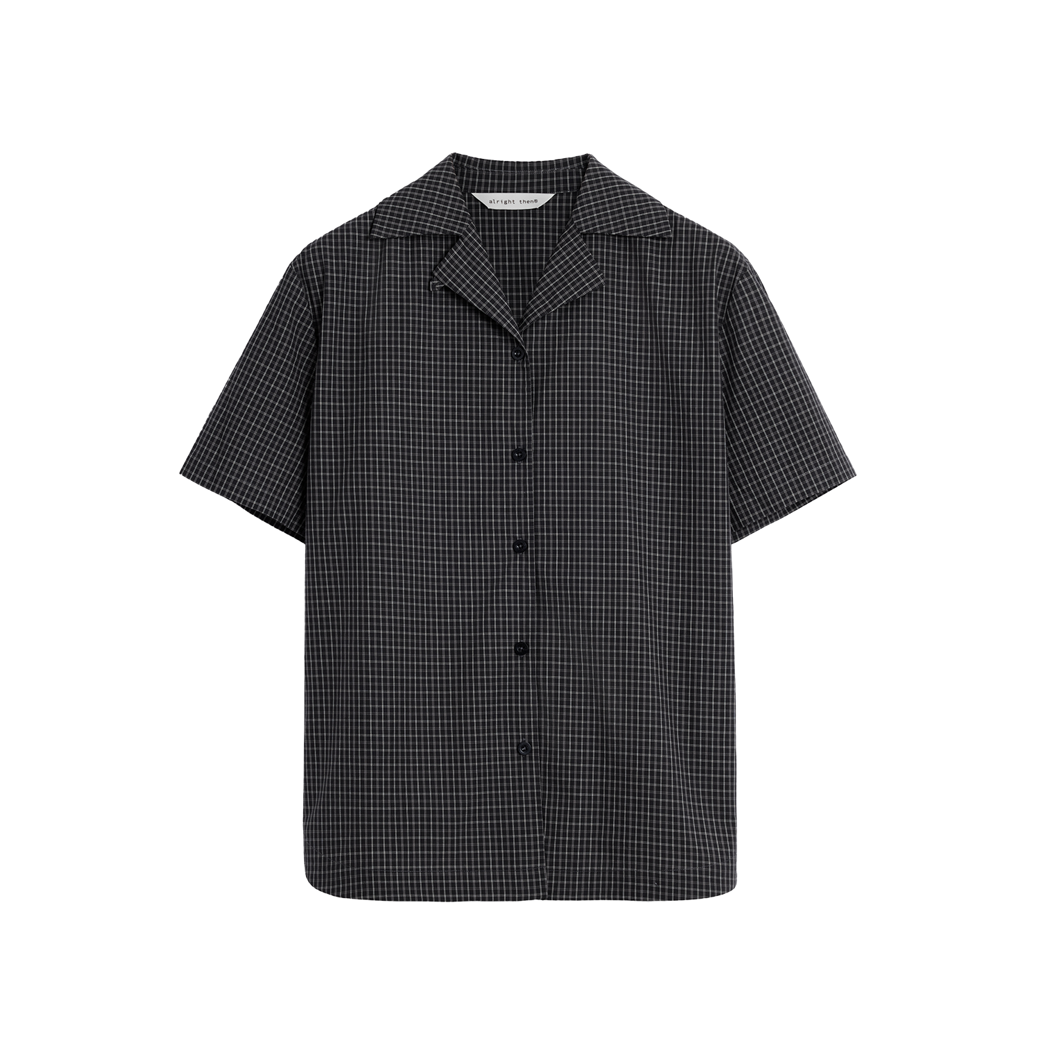 Alright Then Vintage Plaid Cuban Collar Shirt