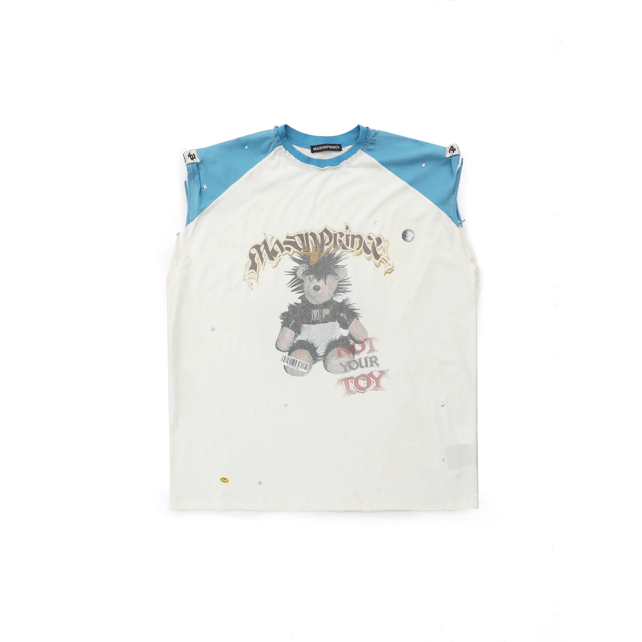 Mason Prince Flash Diamond Punk Bear Vest & T-Shirt