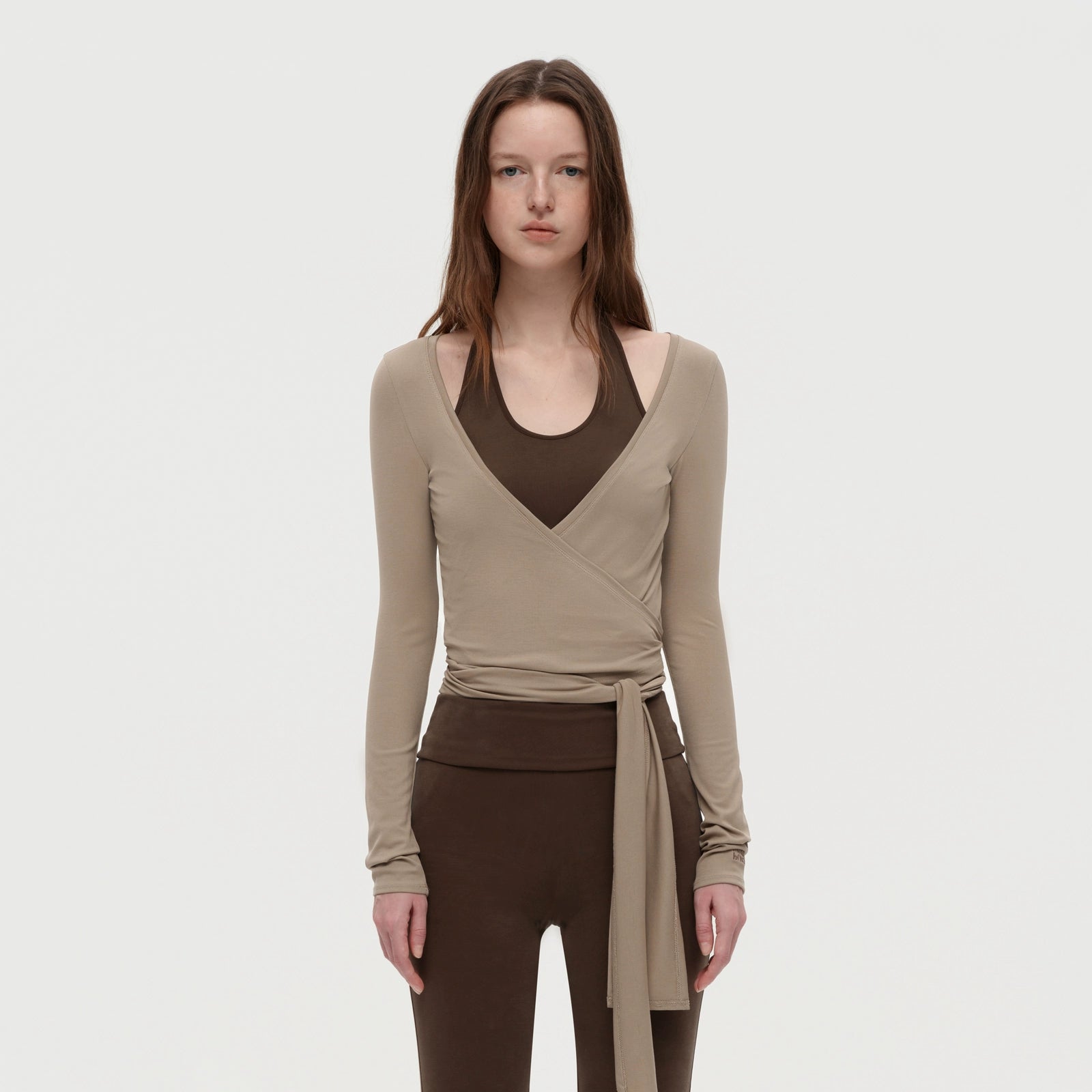 Puki Puki Versatile Two-Piece Top and Flare Pants Set