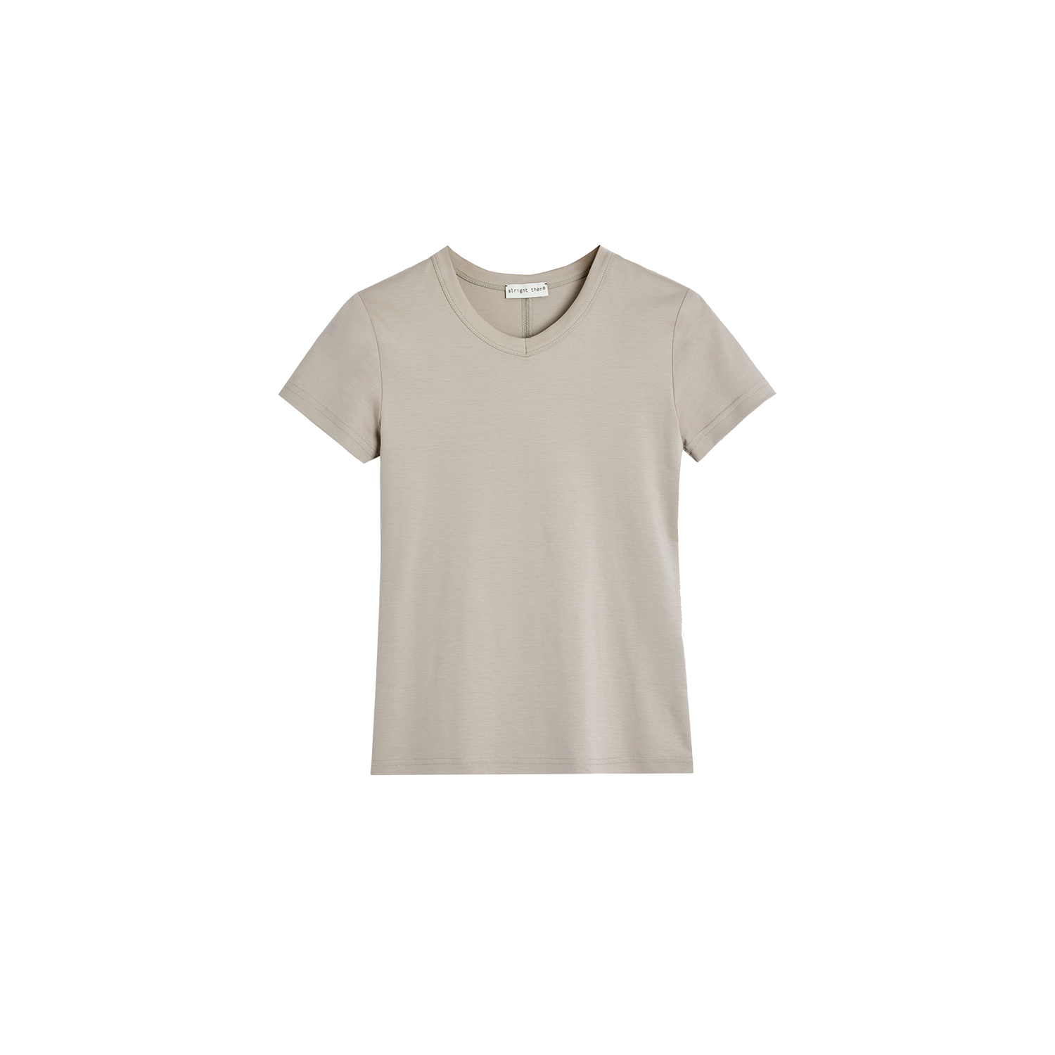 Alright Then Classic V-Neck Cotton Tee - Multiple Colors Available