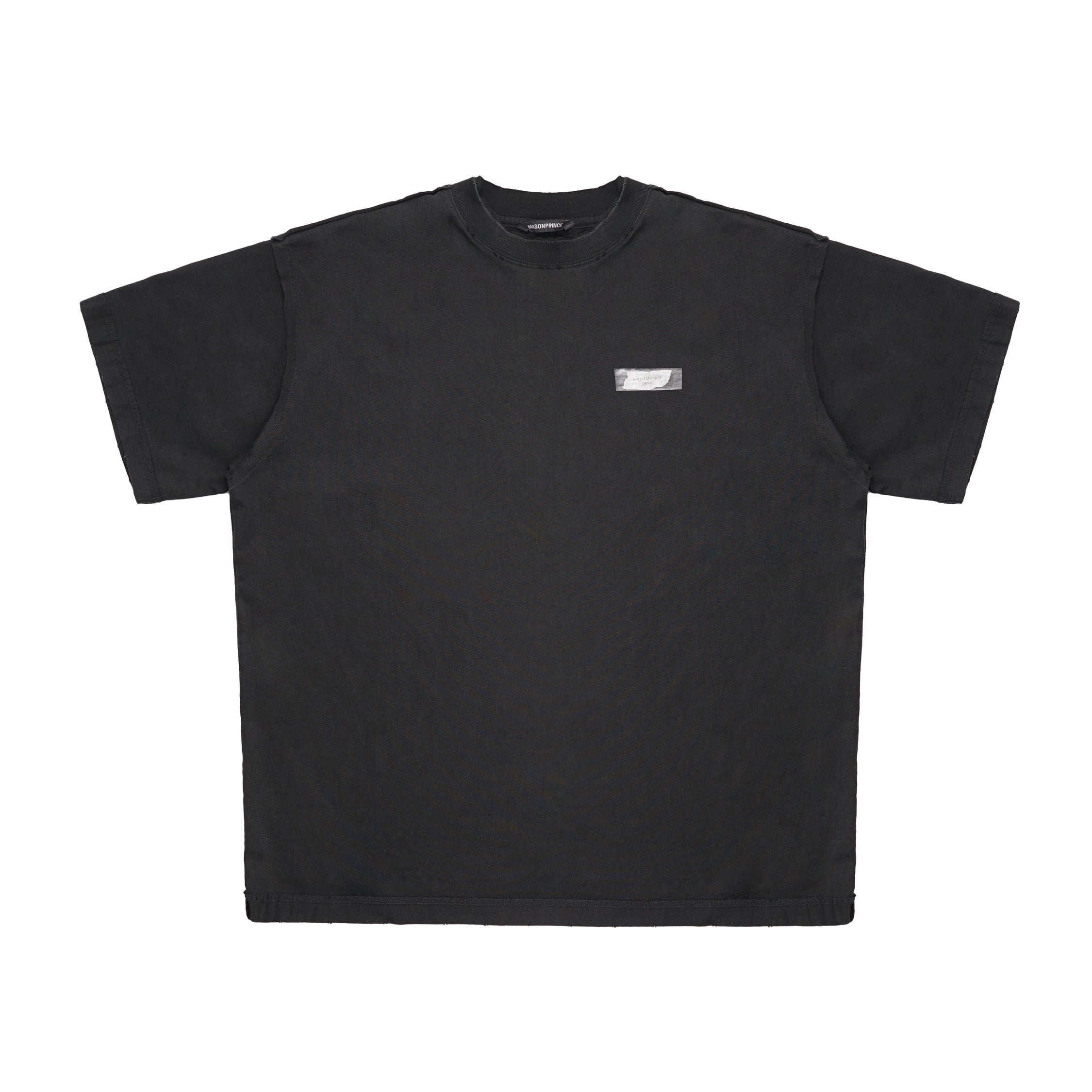 MASONPRINCE Double Layer Collar Reverse Short Sleeve Tee