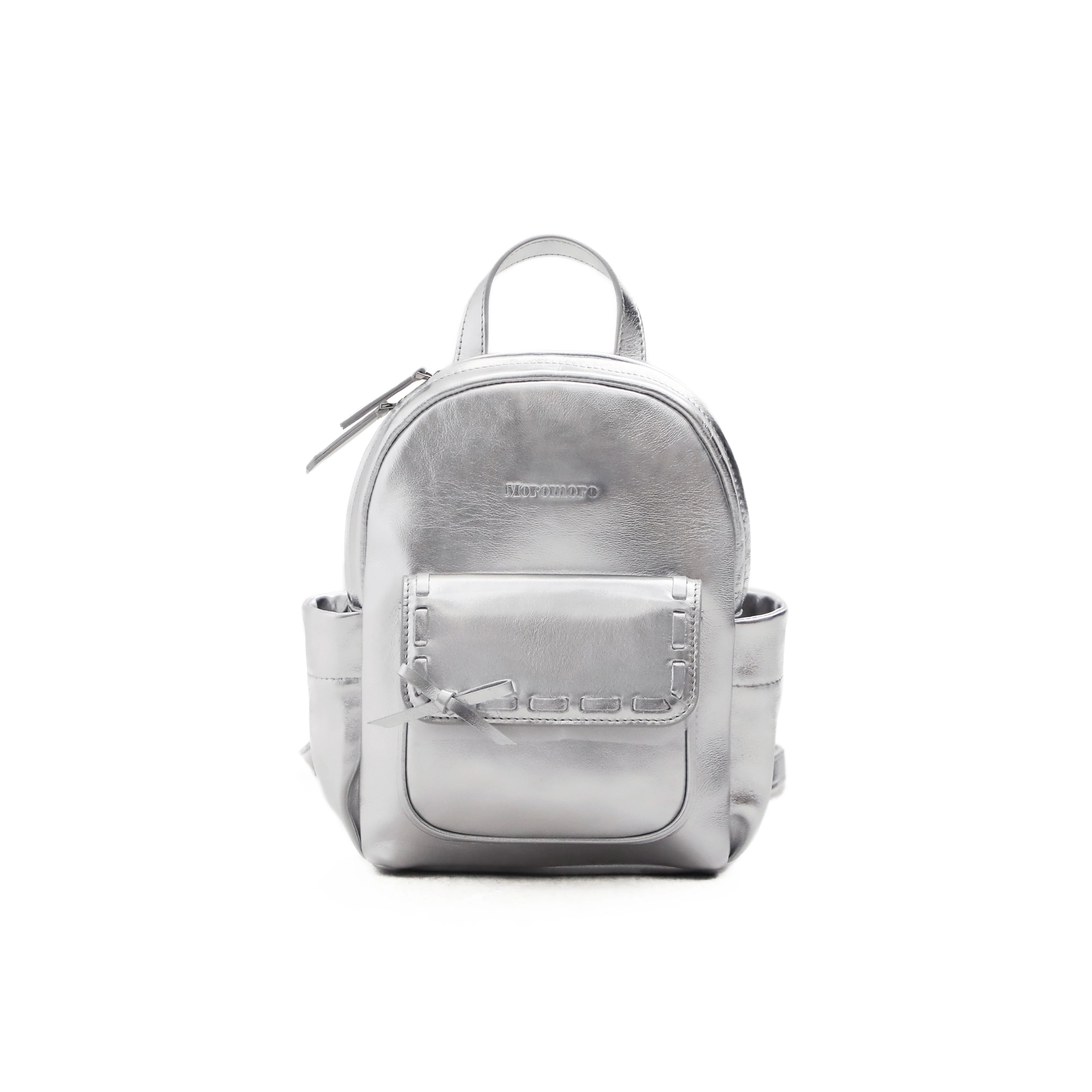MoroMoro Mini Premium Cowhide Backpack with Bow