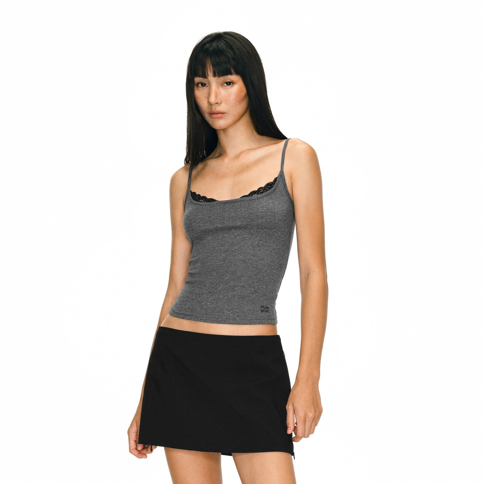 Puki Puki Women's Dual-tone Lace Trim Camisole
