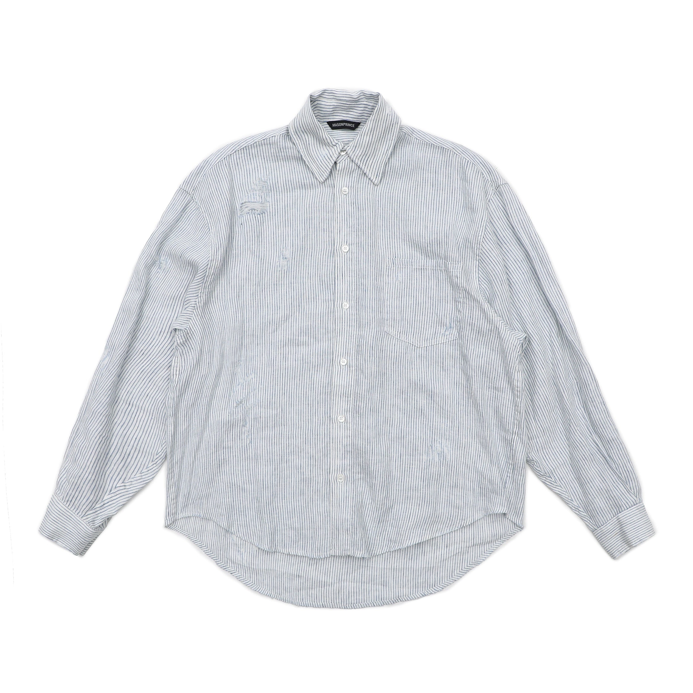 Mason Prince Aged Washed Striped Shirt