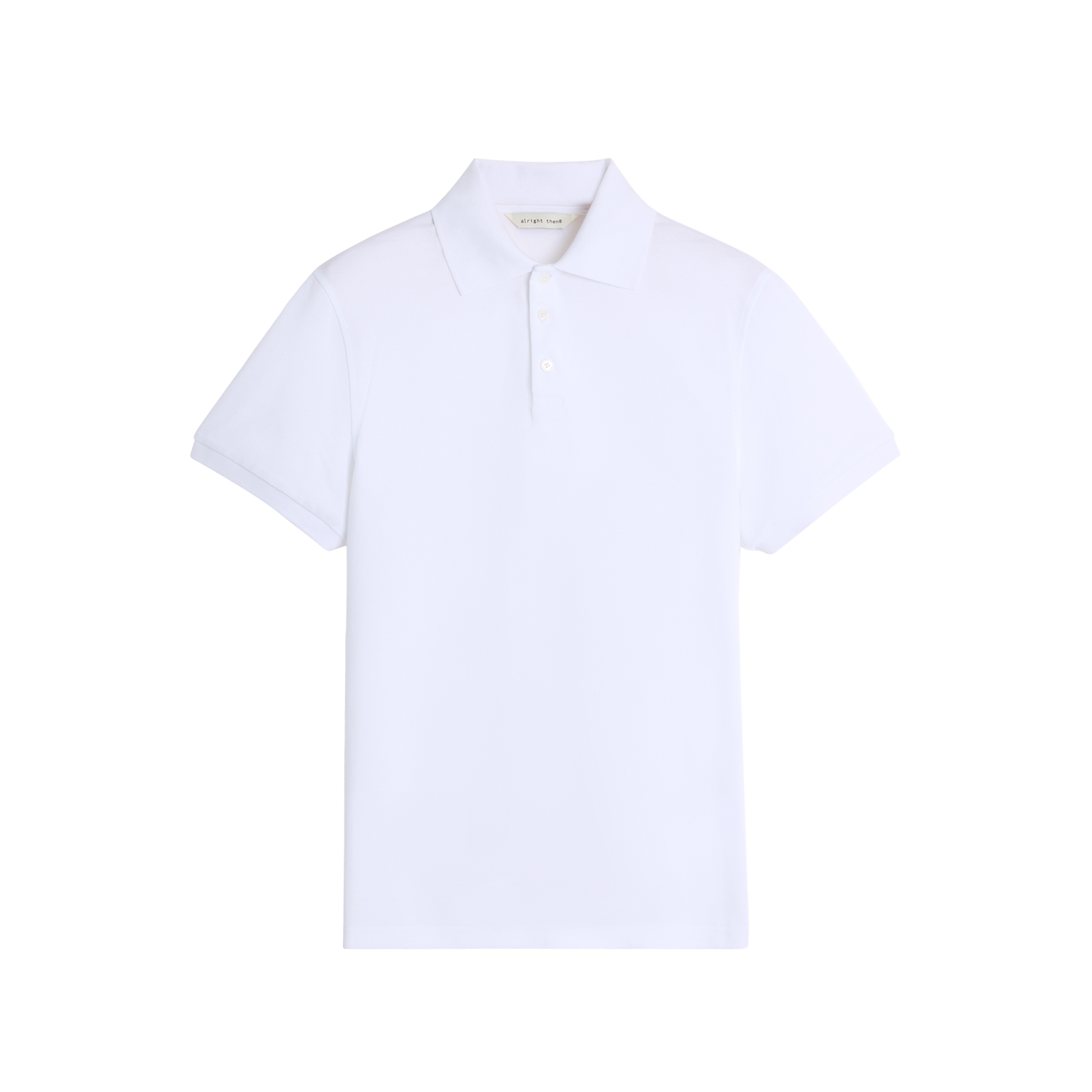 Alright Then Cotton Lycra Ribbed Polo Shirt