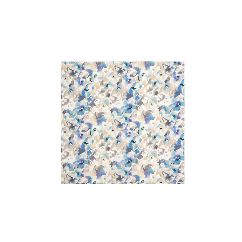 Alright Then Colorful Floral Print Silk Scarf