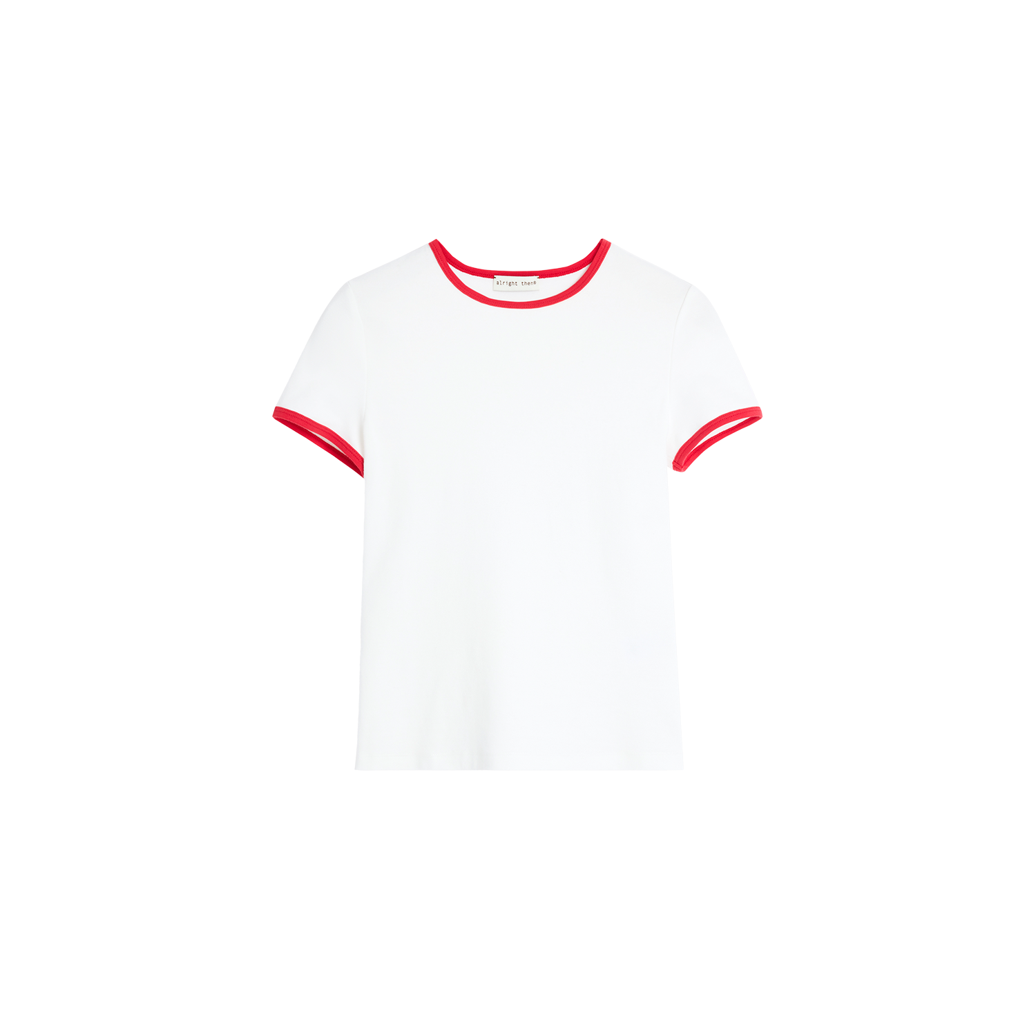 Alright Then Colorful Cotton Waffle Round Neck T-Shirt