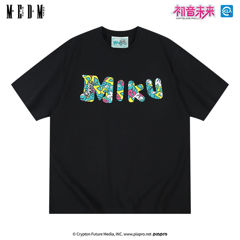 MEDM Men's Summer Casual Miku Graphic T-Shirt