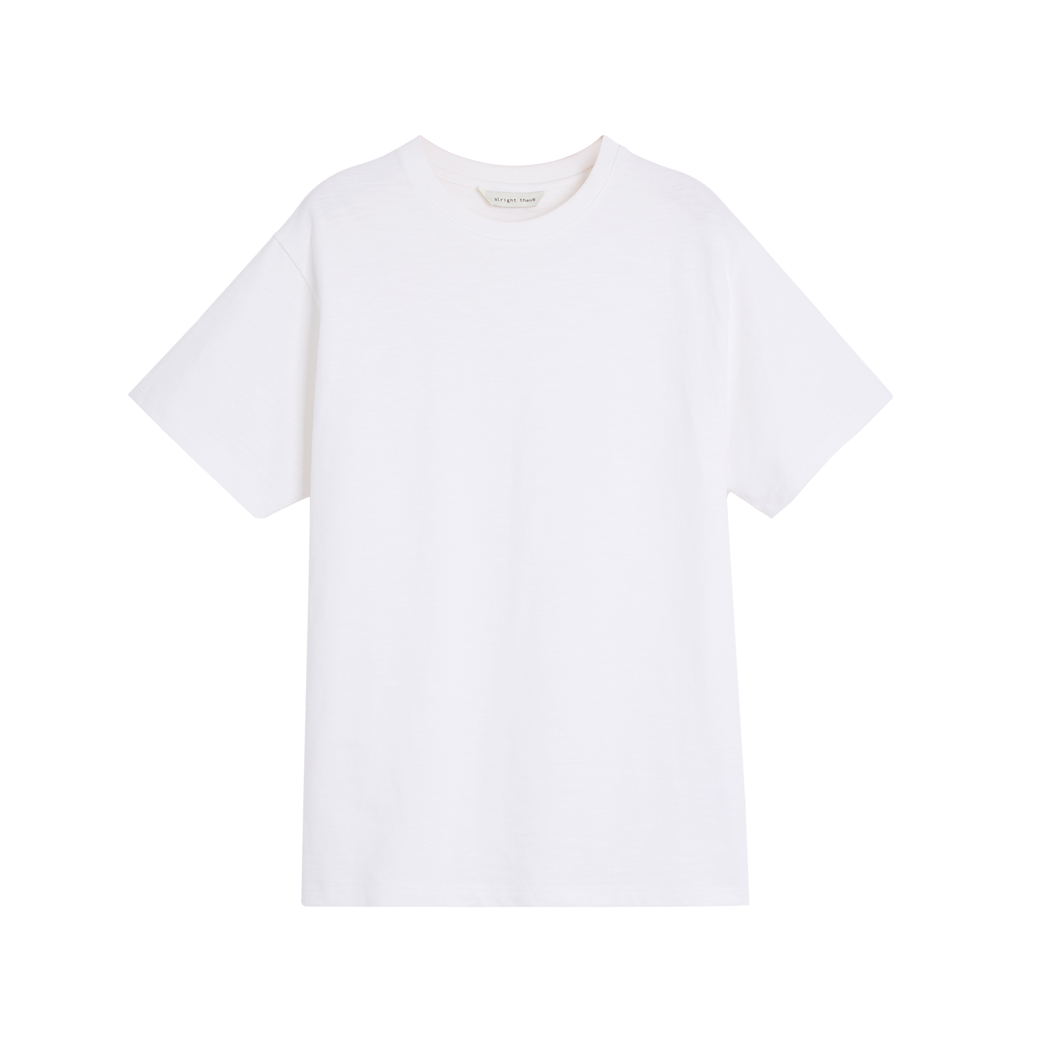 Alright Then Women's Cotton Slub Off-Shoulder T-Shirt