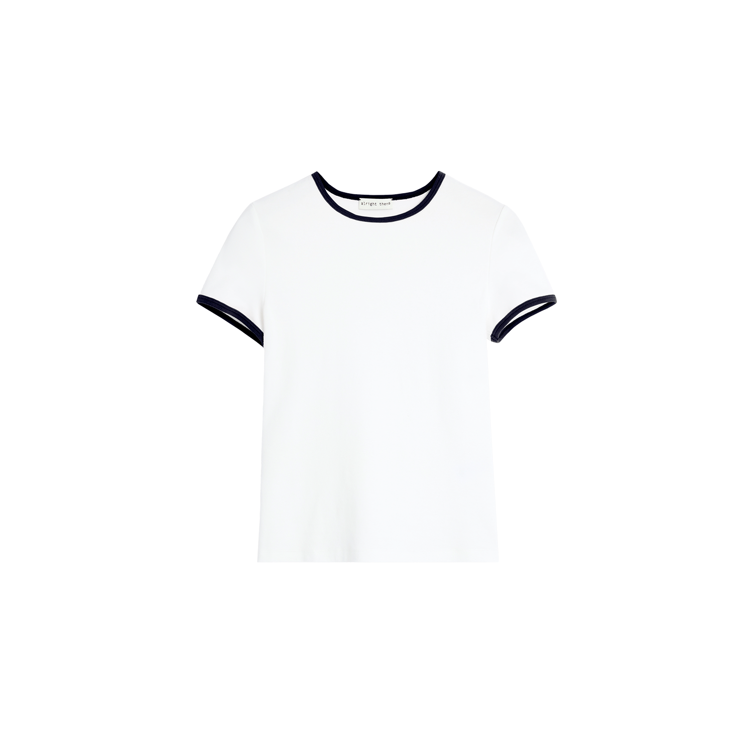 Alright Then Colorful Cotton Waffle Round Neck T-Shirt