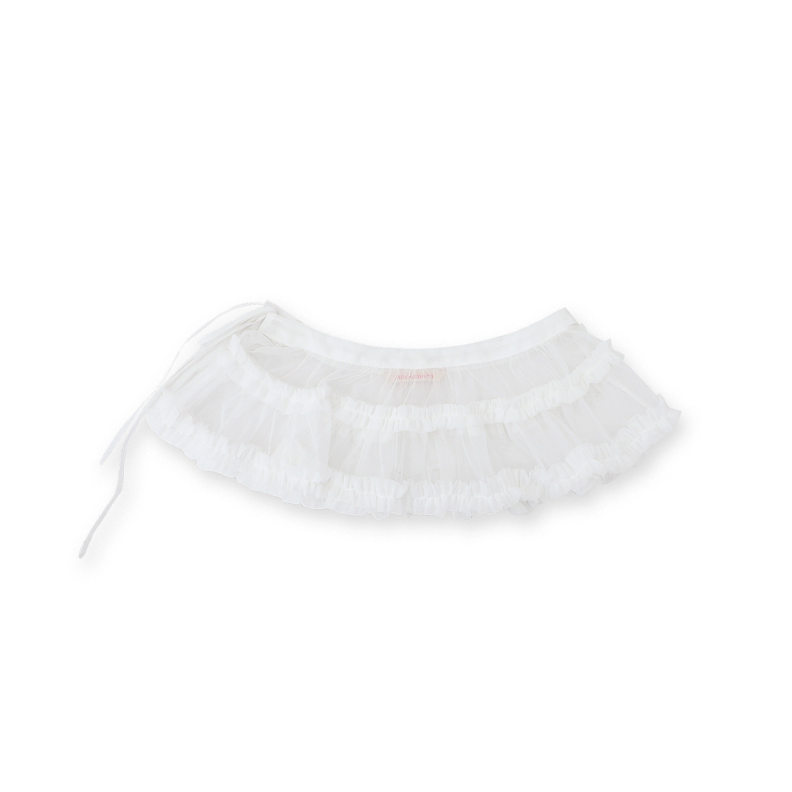MoroMoro Double-Layer Lightweight Pleated Mesh Skirt