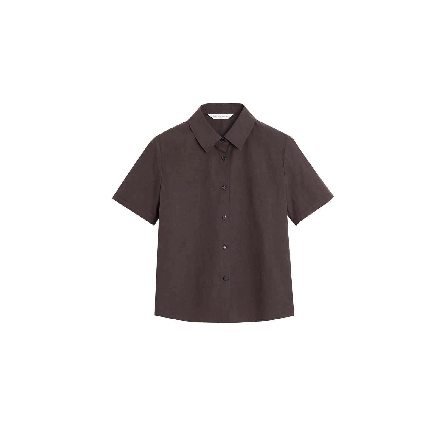 Alright Then Tri-Color Cotton Vintage Wash Short Sleeve Shirt
