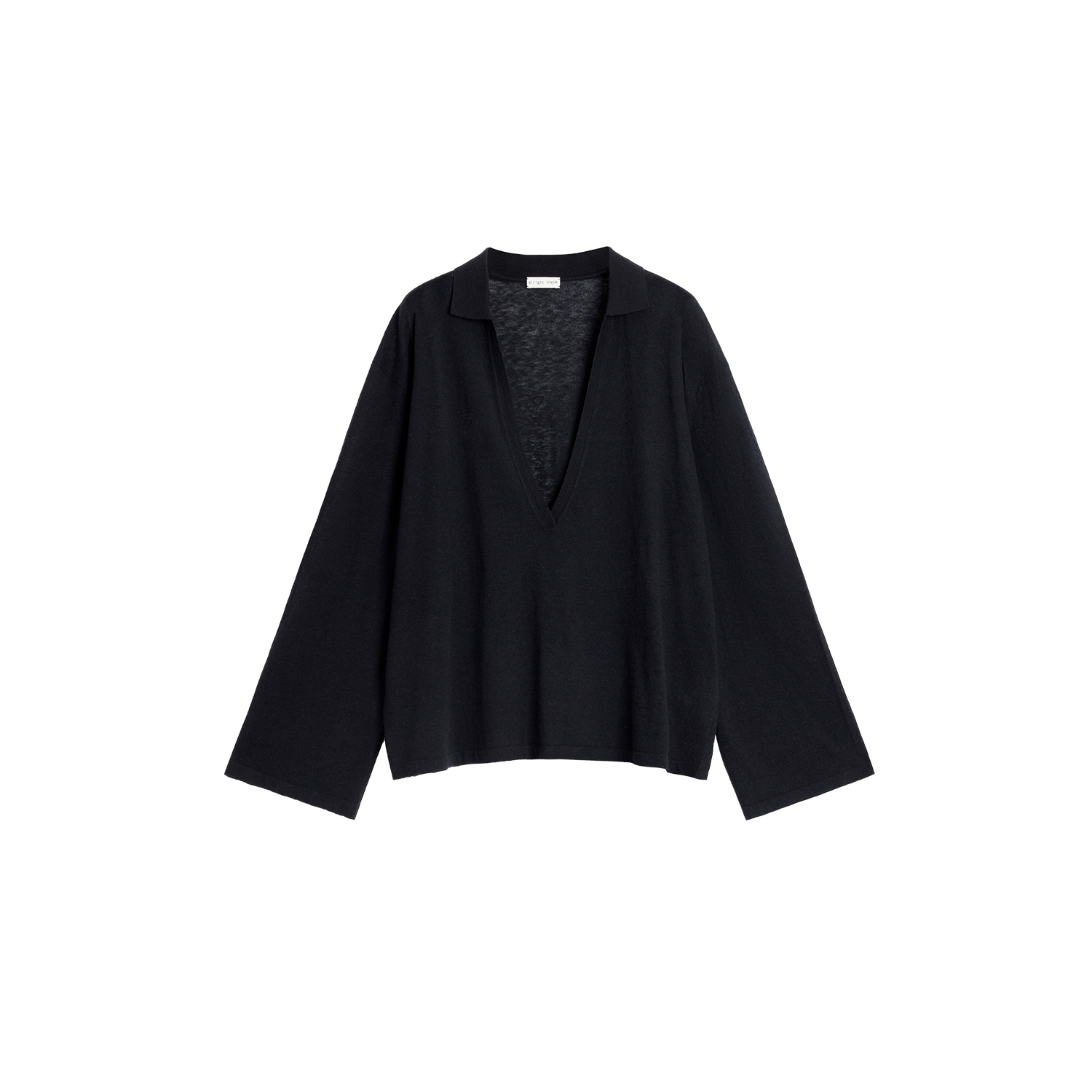 Alright Then Linen Cotton Deep V Lapel Flap Sleeve Shirt