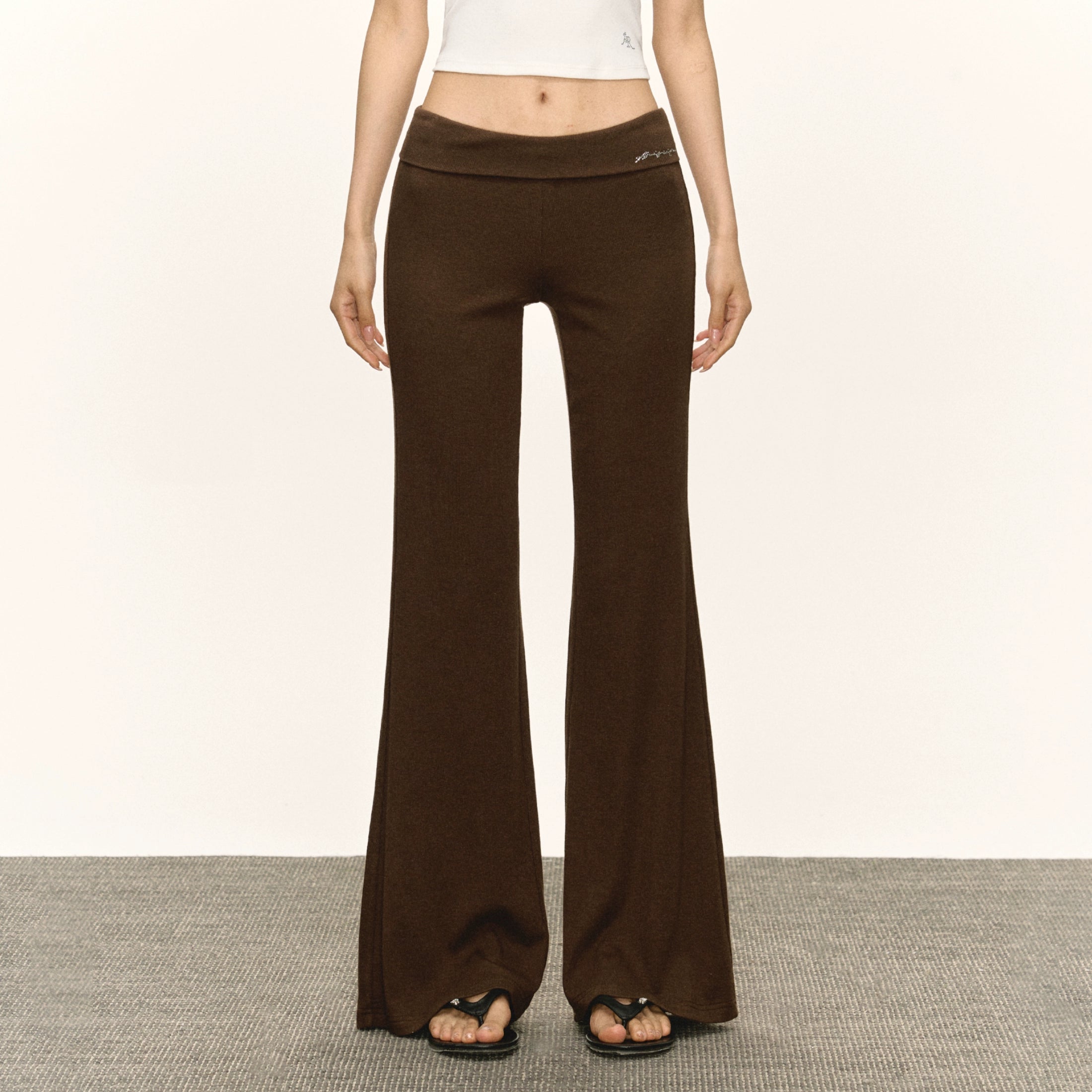 Ariseism Retro Style Hot Diamond Logo Women's Casual Pants