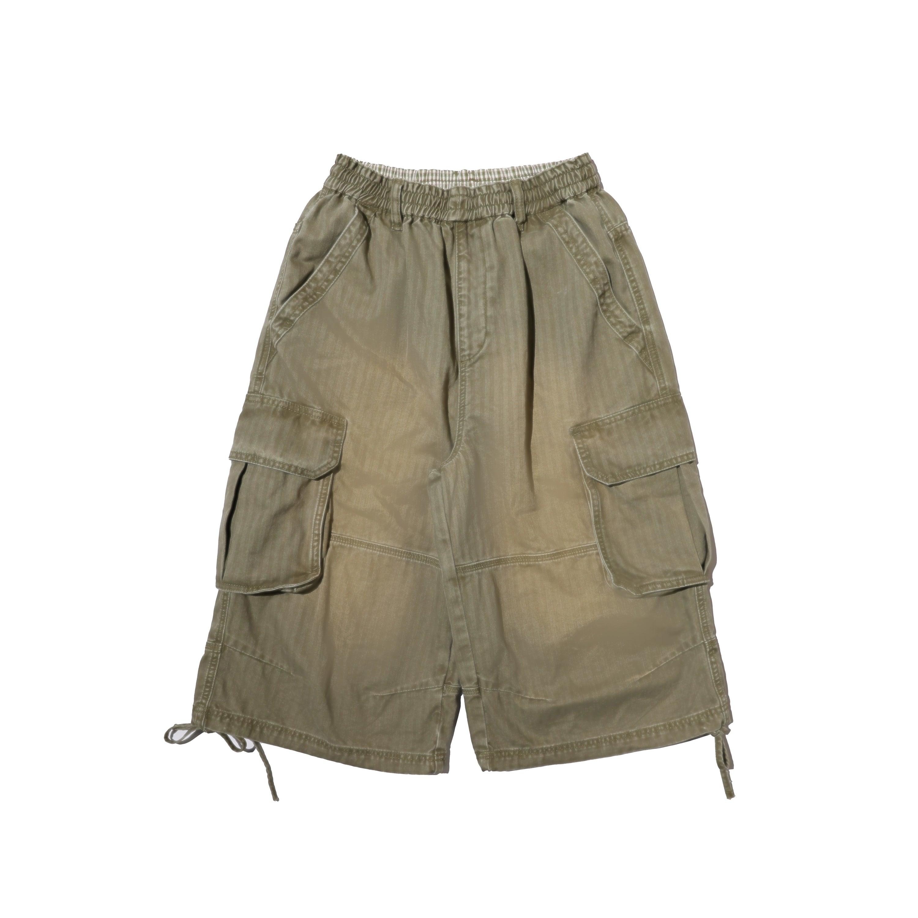 MoroMoro Adjustable Leg Cargo Pants with Three-Dimensional Pockets