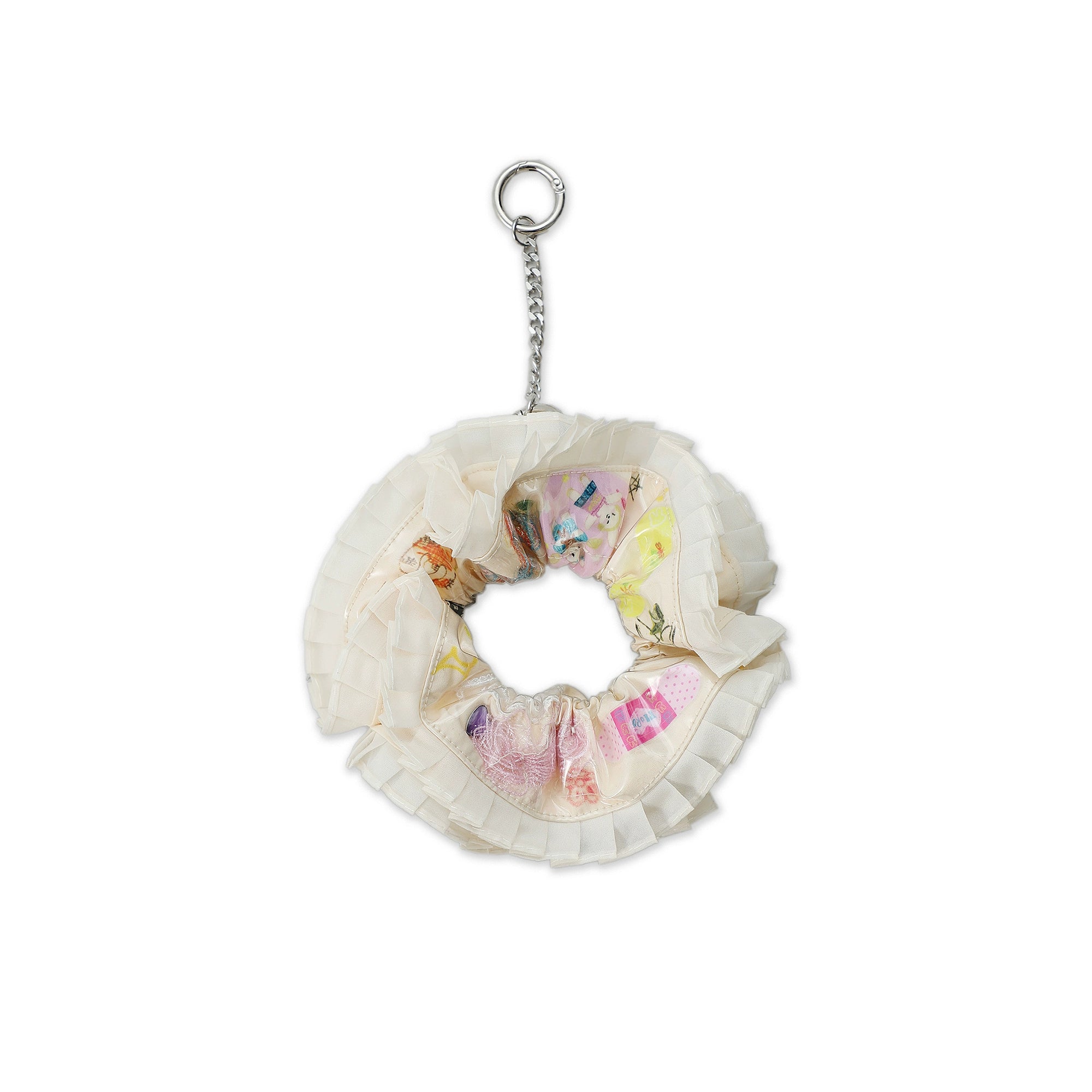 MoroMoro Crayon Hair Band with Pleated Lace and Rhinestone