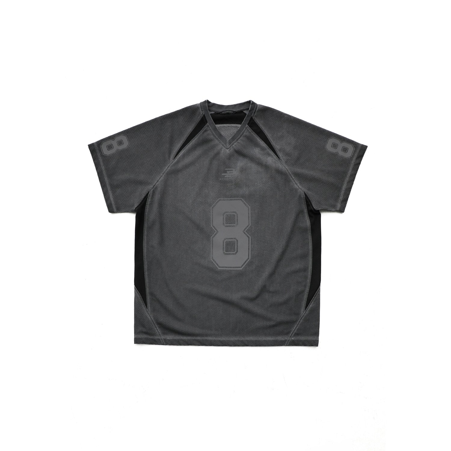 Mason Prince Superclub No.8 V-Neck Jersey in Speculative Gray