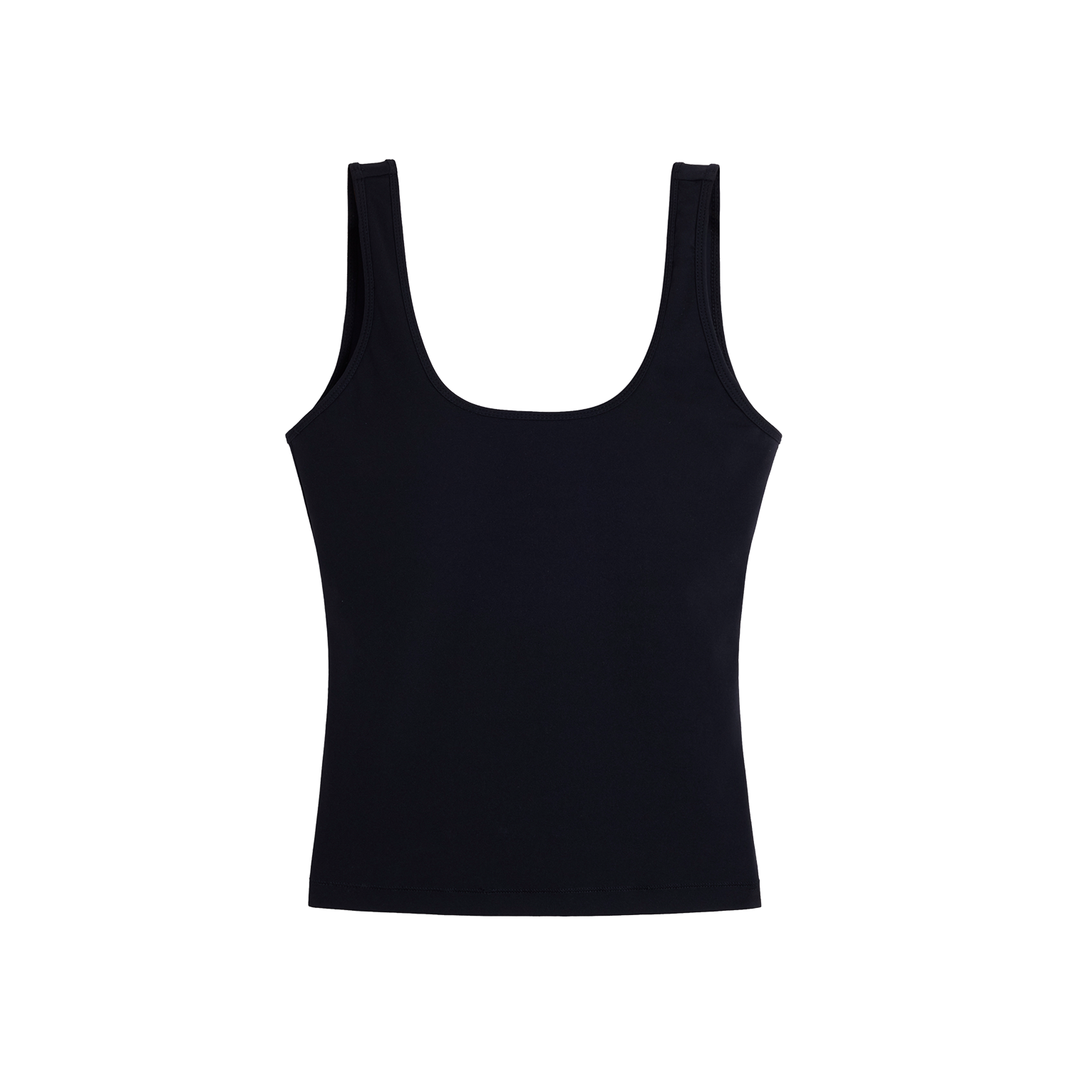 Alright Then Active Stretch U Neck Tank Top with Pads