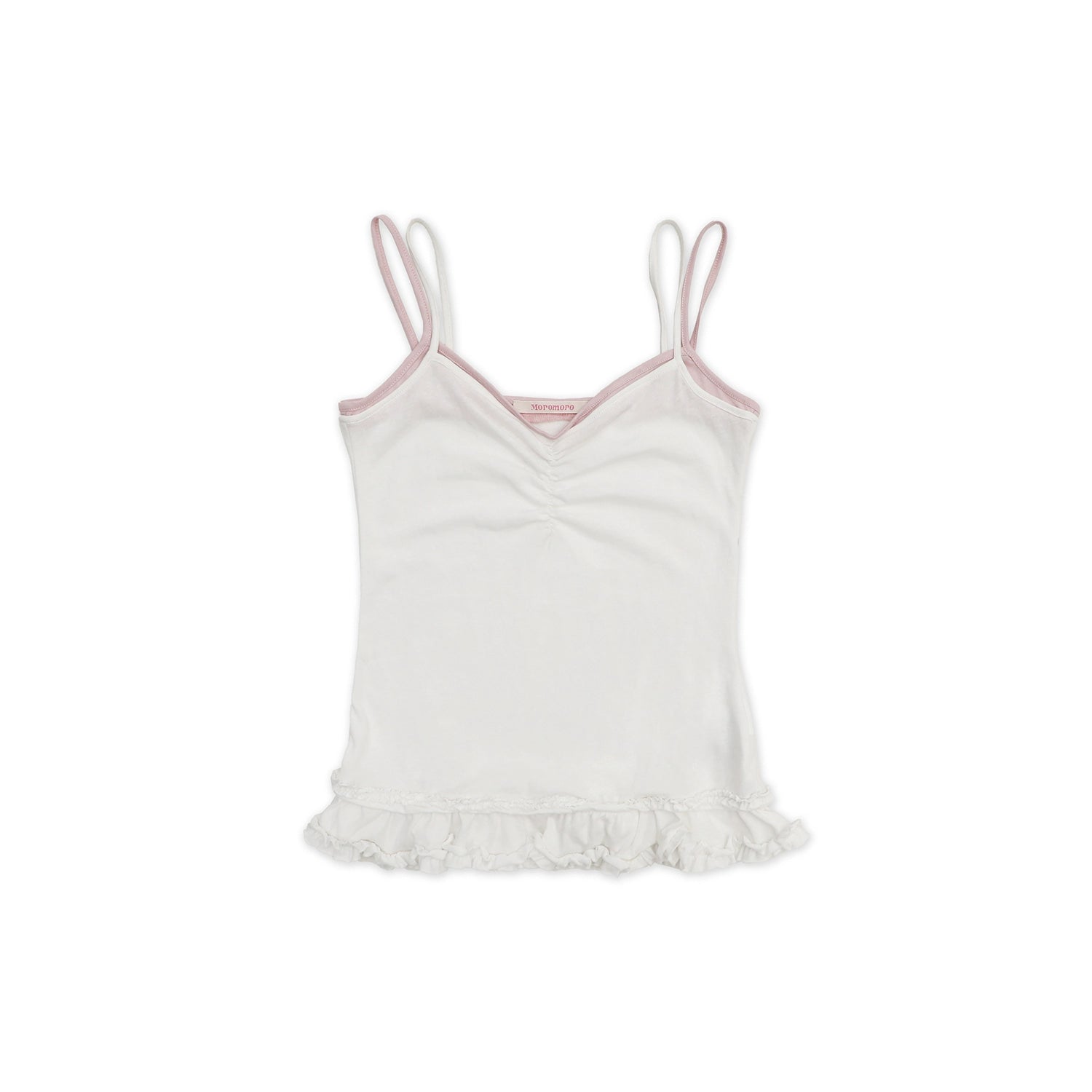 MoroMoro Floral Ruffle Camisole - V-Neck Design