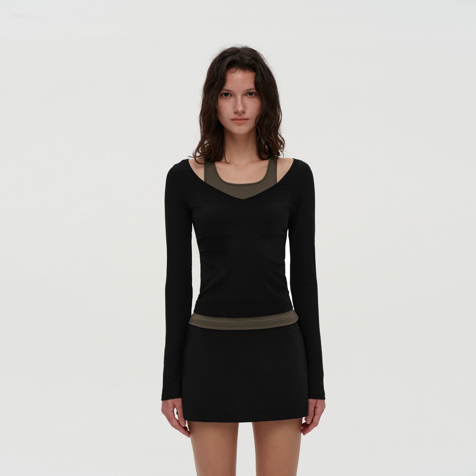 Puki Puki Ballet Style Dual-Tone Skirt and Top Set
