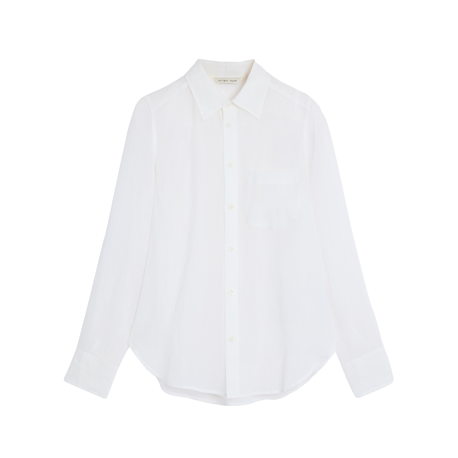 Alright Then Classic Ramie Long Sleeve Shirt in Two Colors