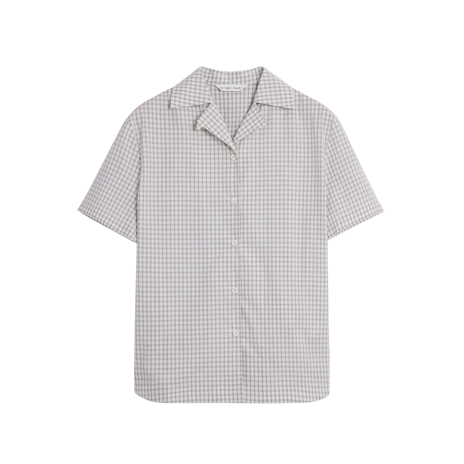 Alright Then Vintage Plaid Cuban Collar Shirt