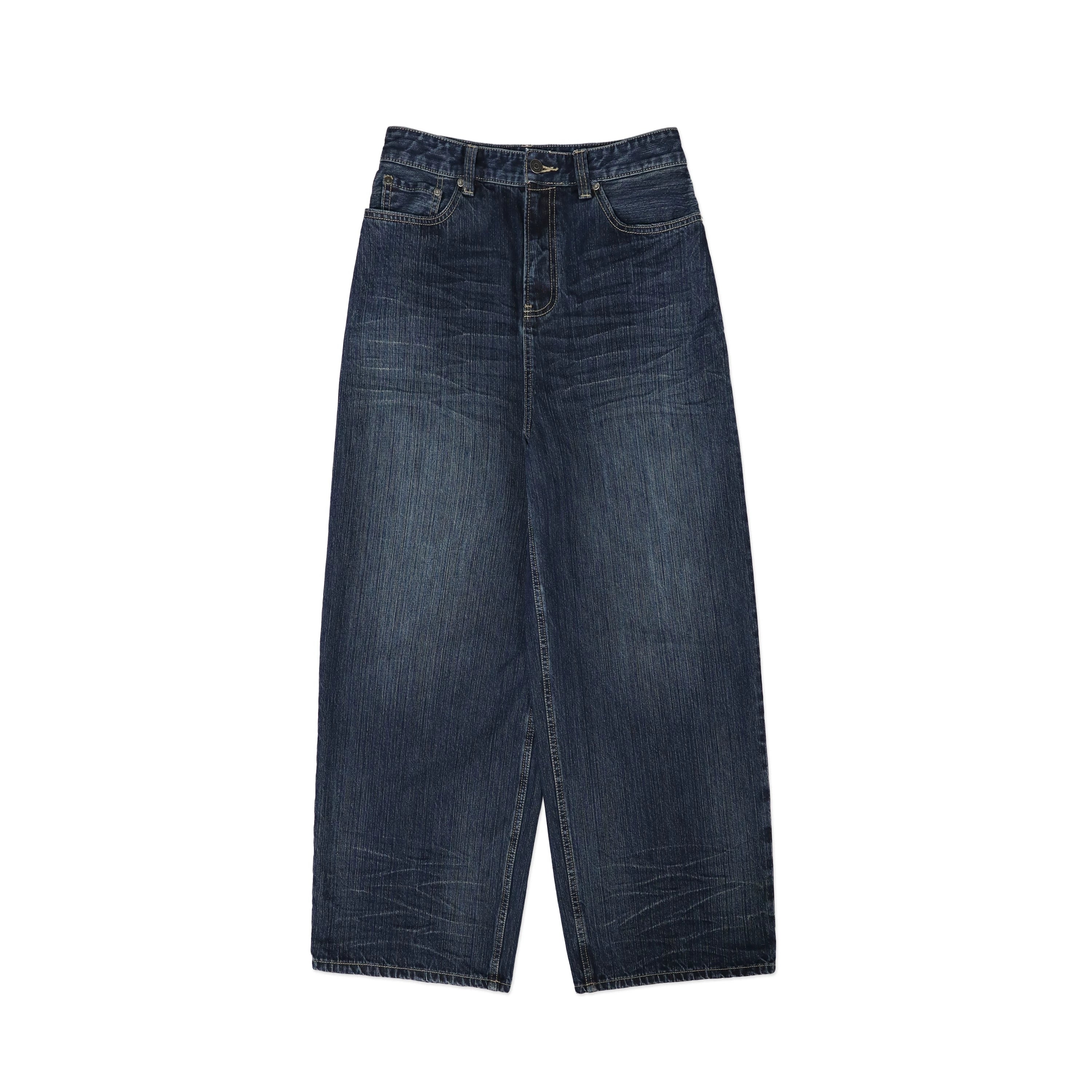 MoroMoro Vintage Oversized Bow-Detail Denim Pants for Women
