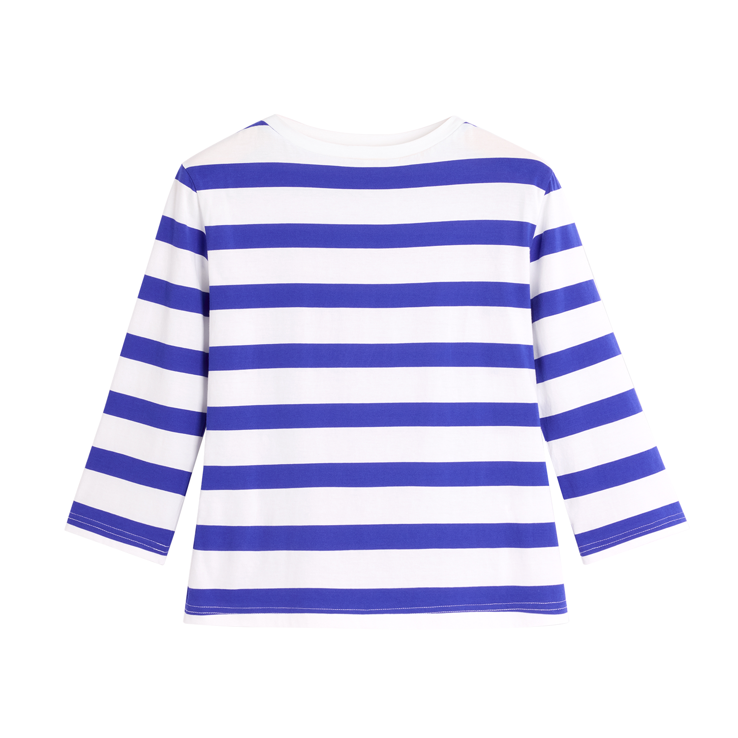 Alright Then Stripe Cotton Boat Neck T-Shirt
