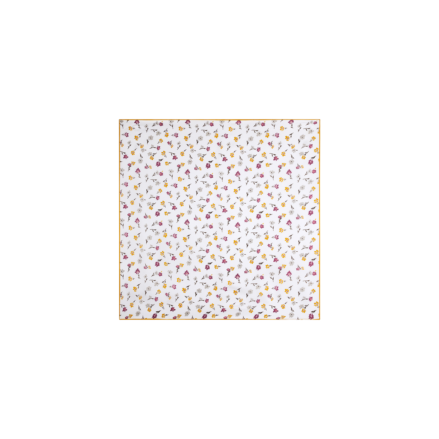 Alright Then Vintage Floral Silk Square Scarf