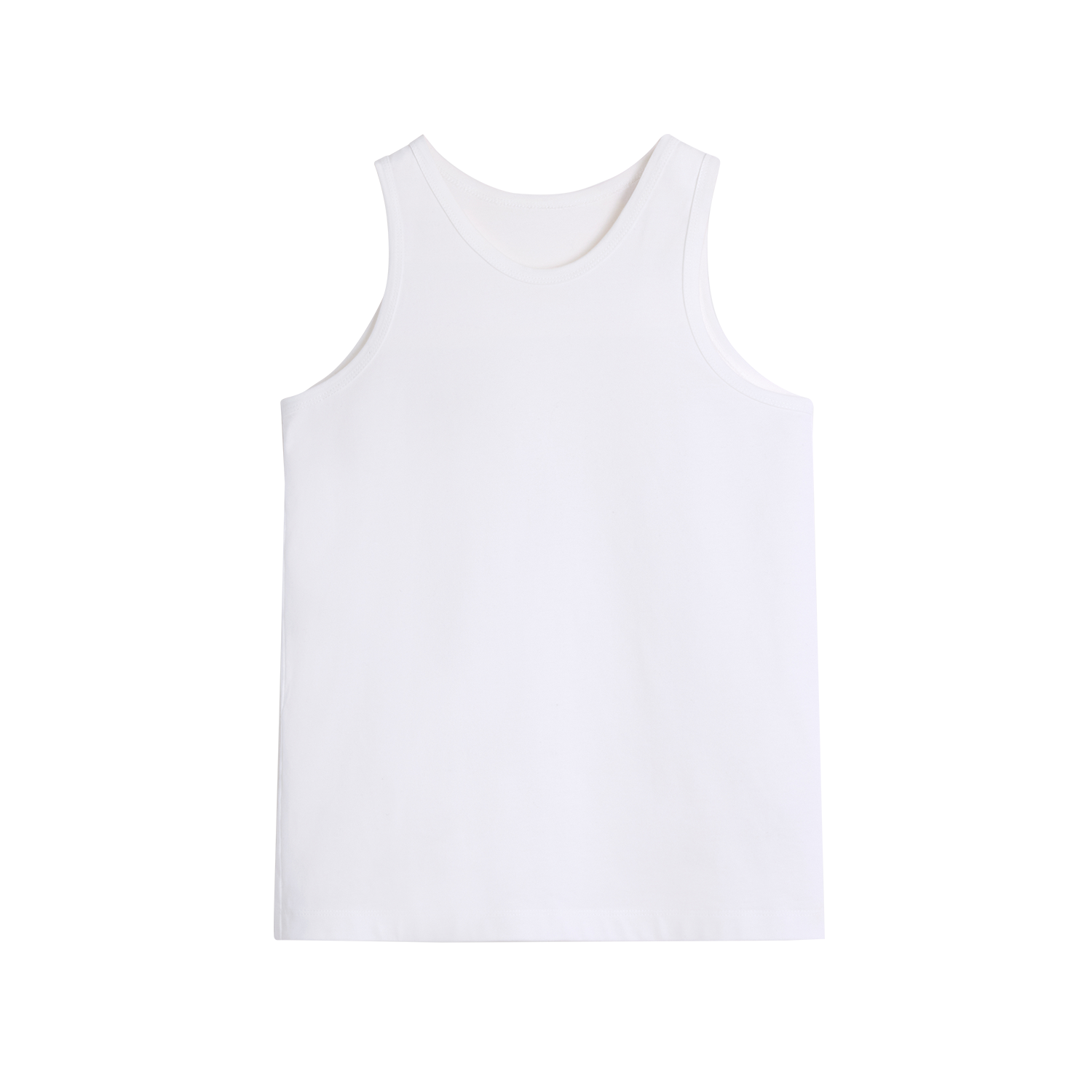 Alright Then Cotton Crew Neck Tank Top