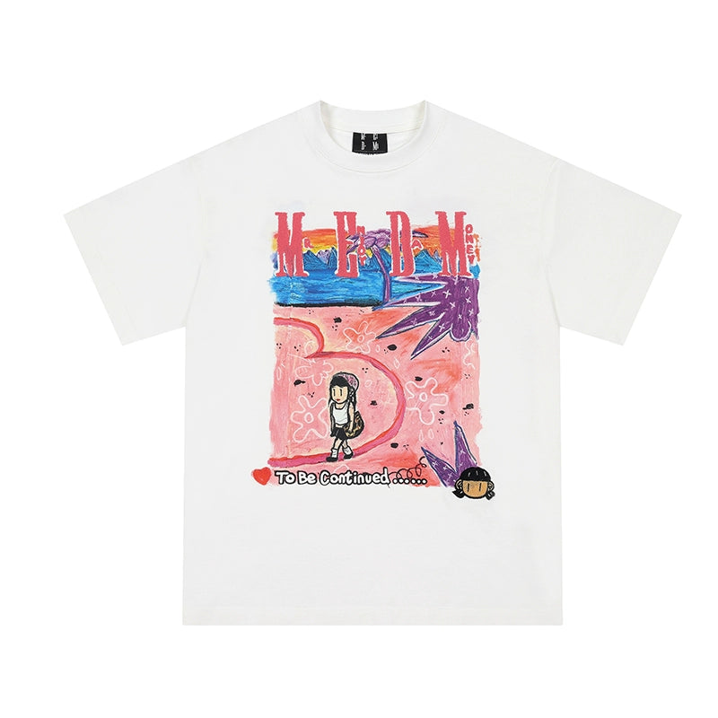 MEDM Co-Branded Summer Graphic T-Shirt for Men and Women