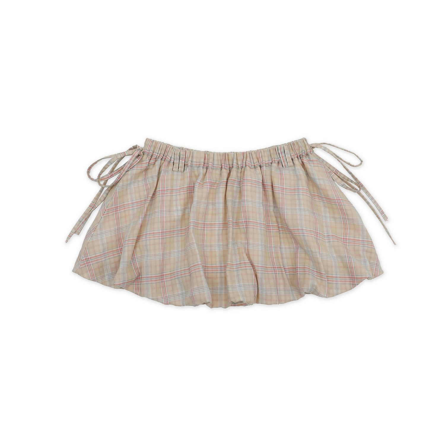 Moromoro Vintage Plaid Double Layer Skirt