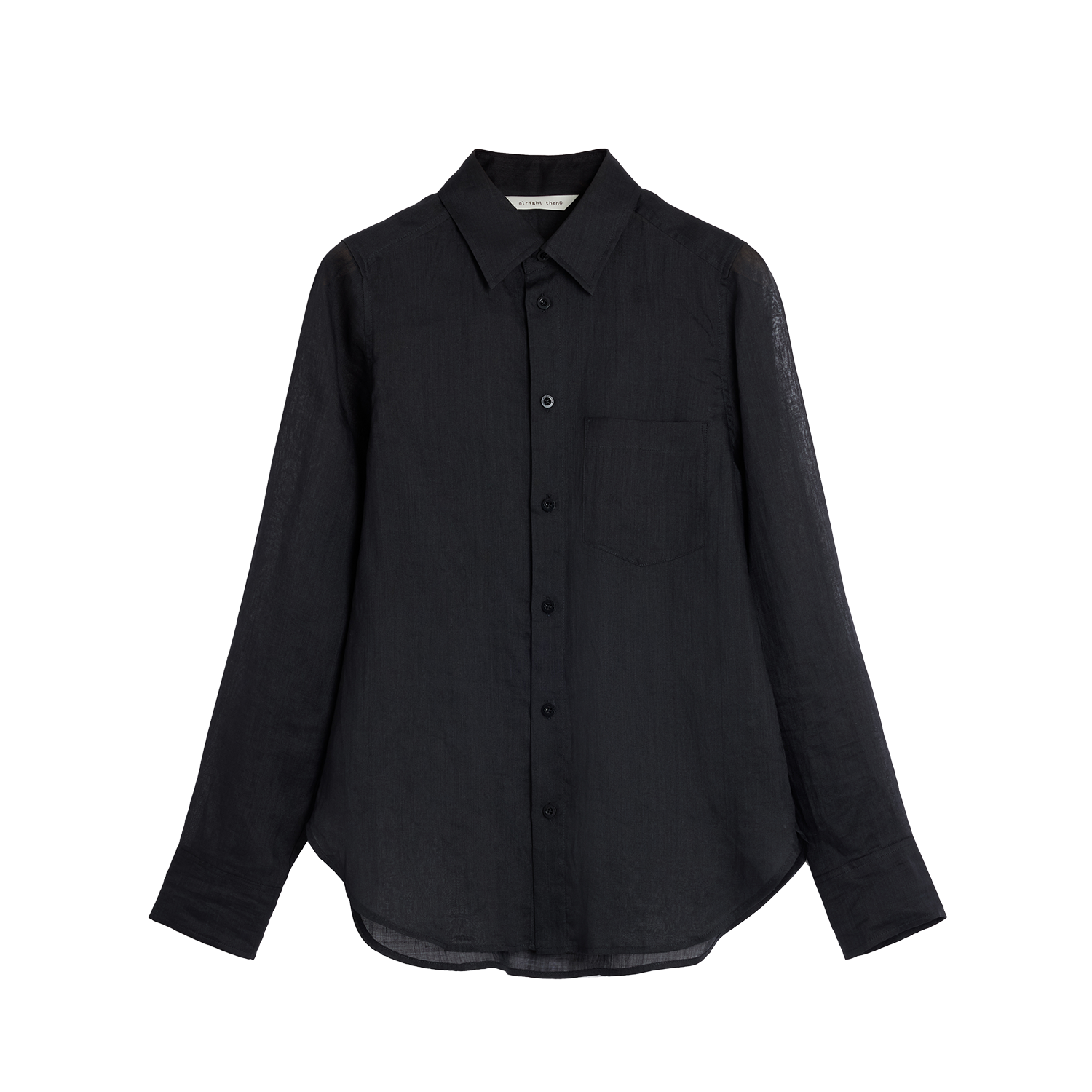Alright Then Classic Ramie Long Sleeve Shirt in Two Colors