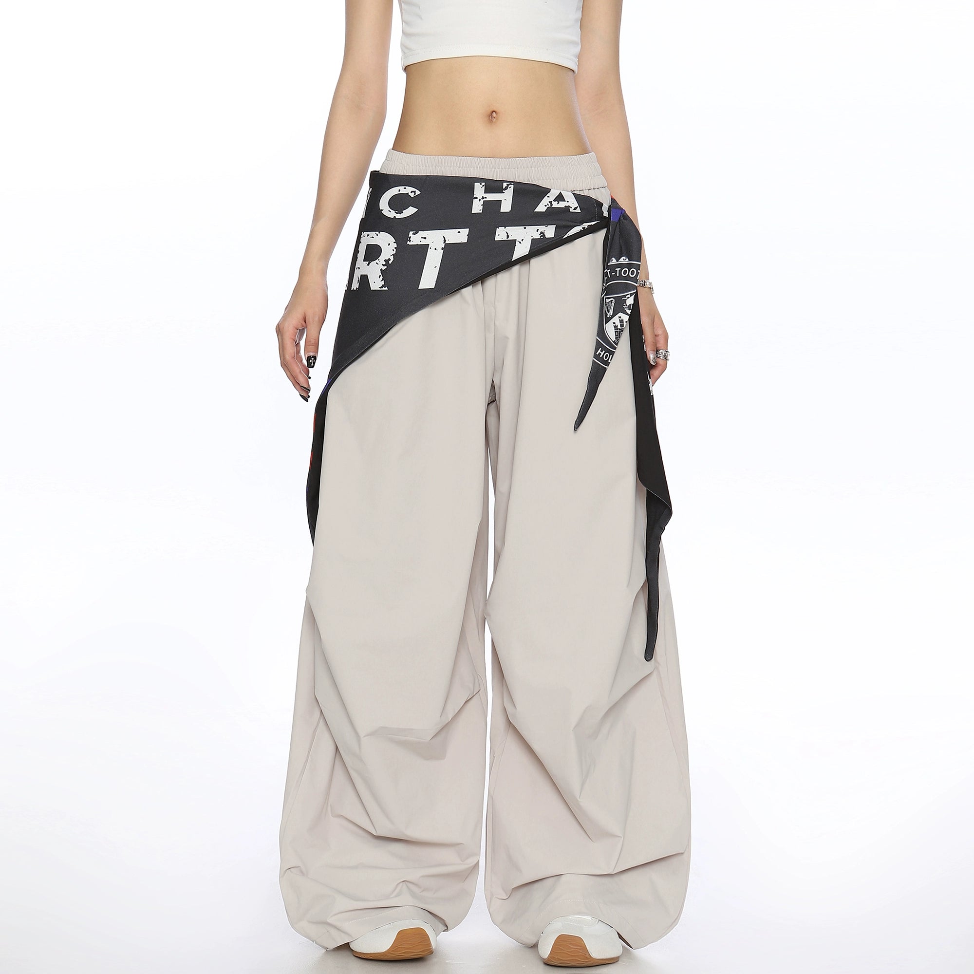 Big Gold Studio Wide-Leg Pleated Pants for Women