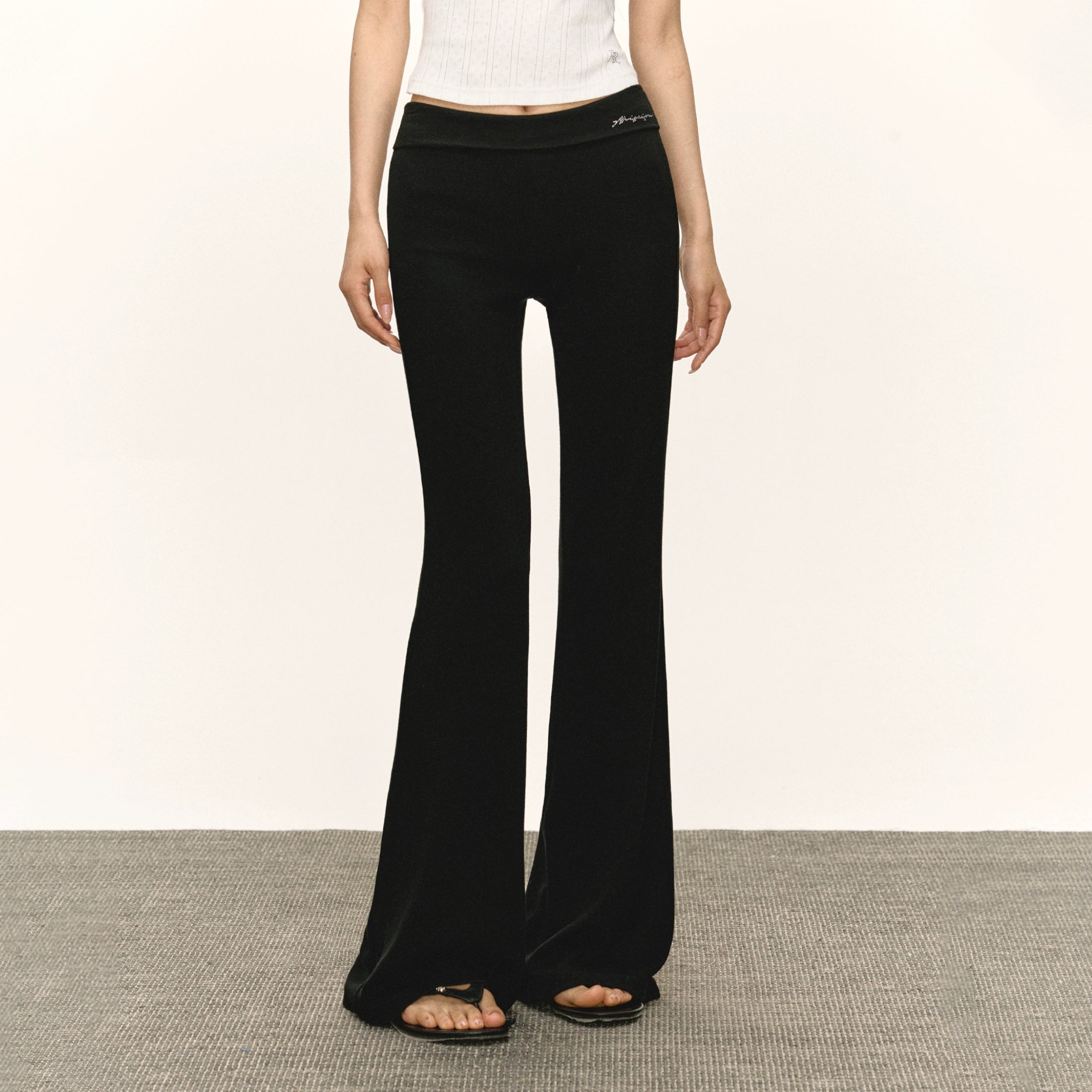Ariseism Retro Style Hot Diamond Logo Women's Casual Pants