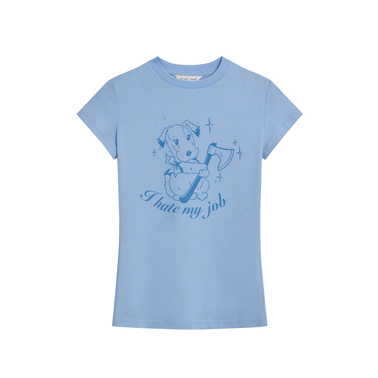 Alright Then Cotton Square Tee - Love or Hate