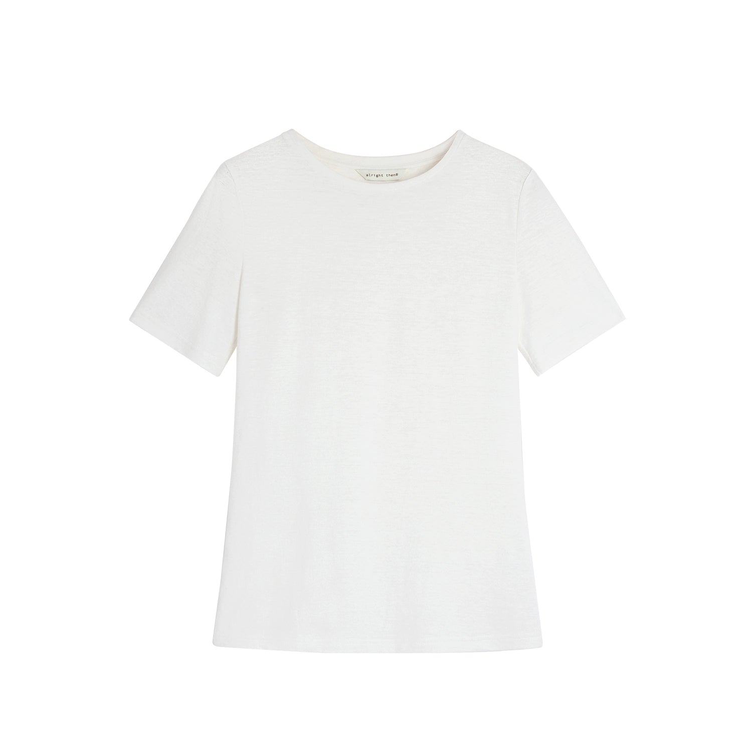 Alright Then Cotton Crew Neck Snowflake T-Shirt