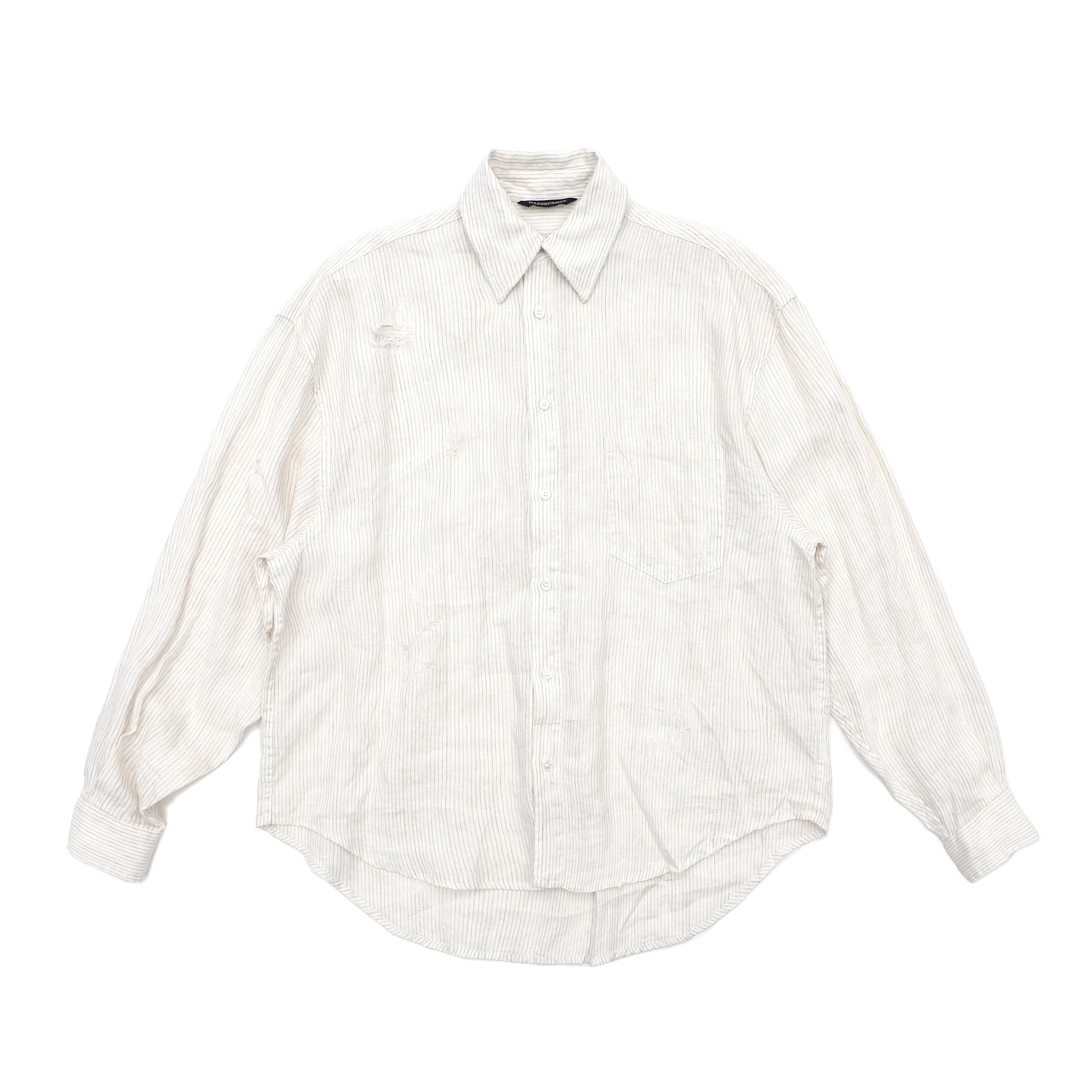 Mason Prince Aged Washed Striped Shirt