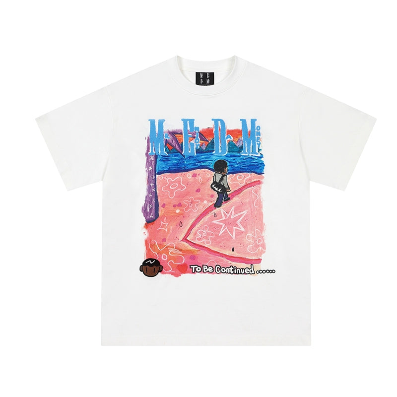 MEDM Co-Branded Summer Graphic T-Shirt for Men and Women