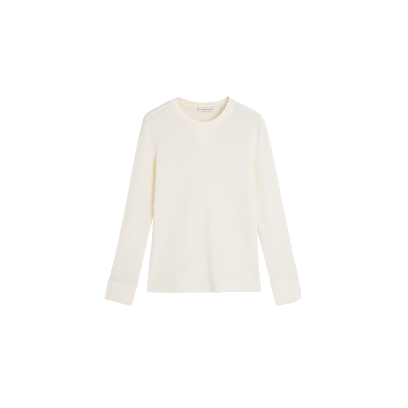 Alright then Casual Long Sleeve T-Shirt in Sheep Wool Blend