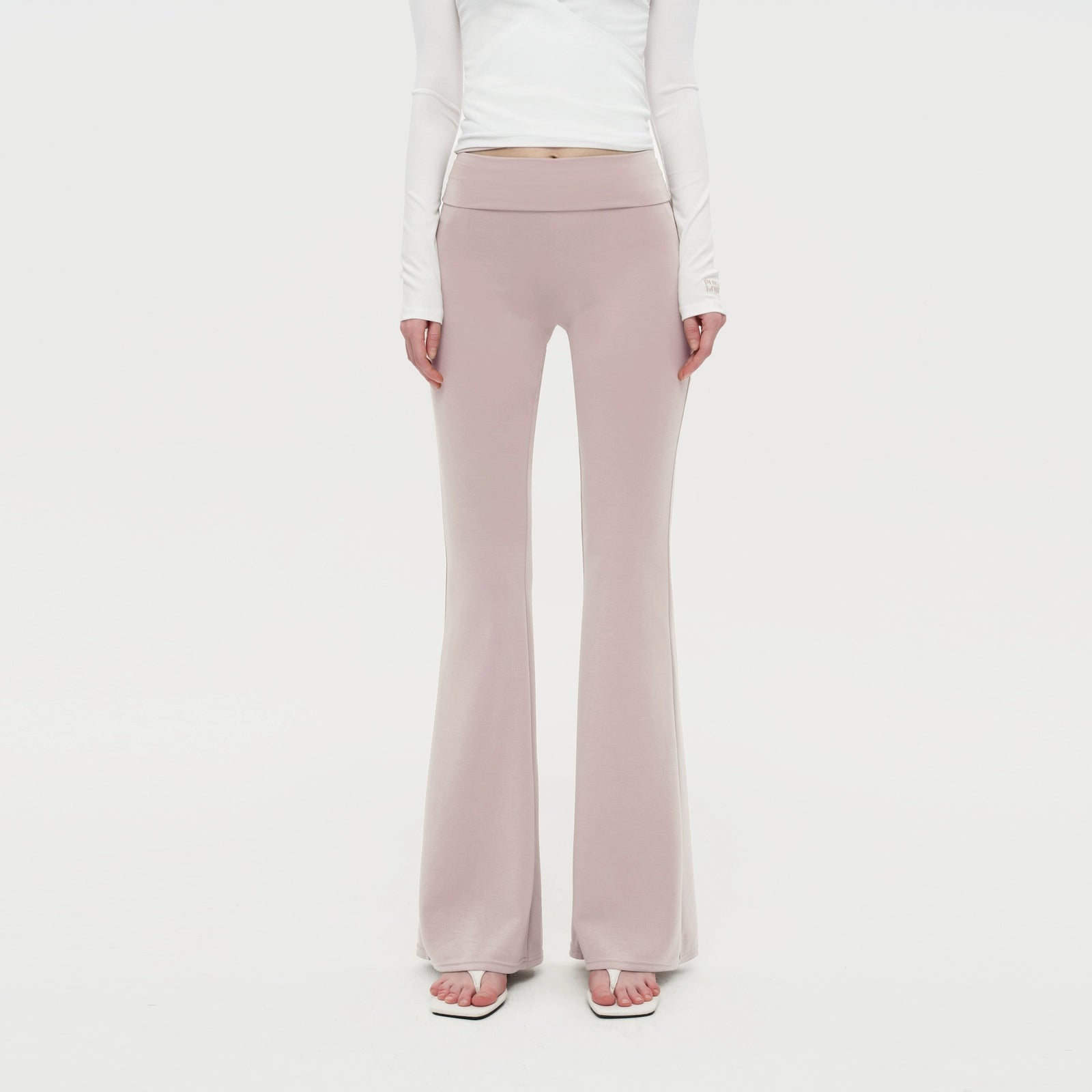 Puki Puki Versatile Two-Piece Top and Flare Pants Set